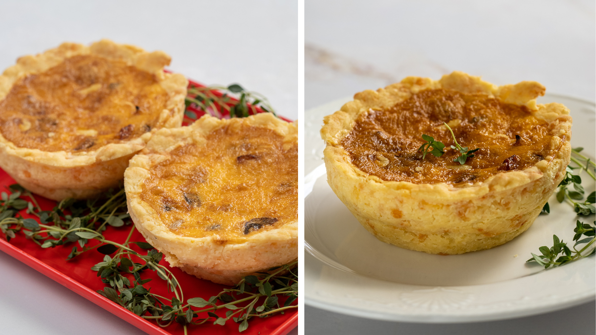 Bacon and Mushroom Cheese-Crusted Quiche | Tefal Recipe