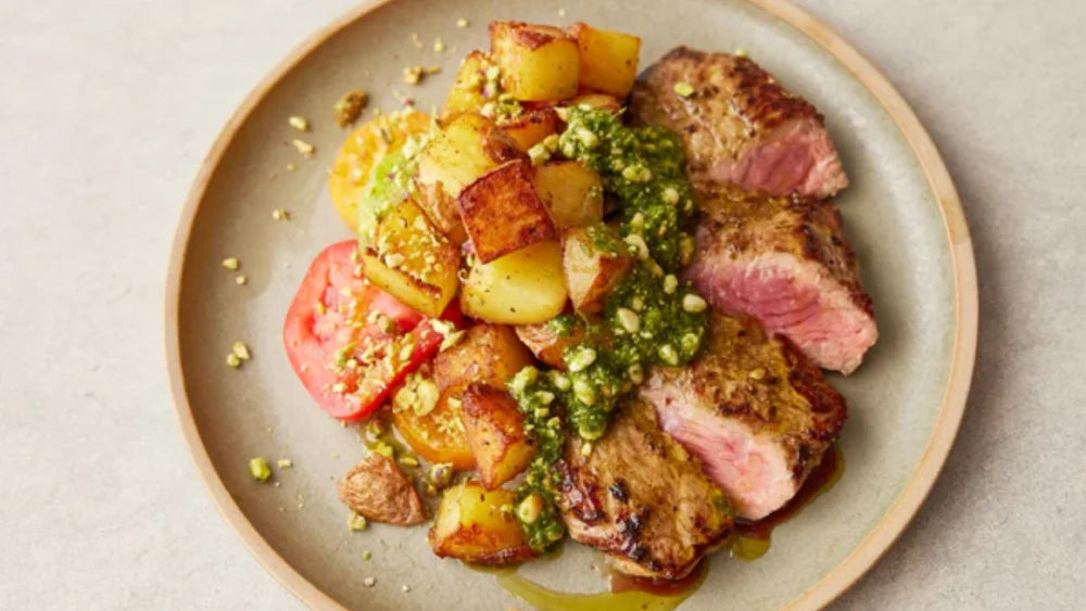 Herby Steak & Crispy Potatoes Jamie Oliver Recipe.psd