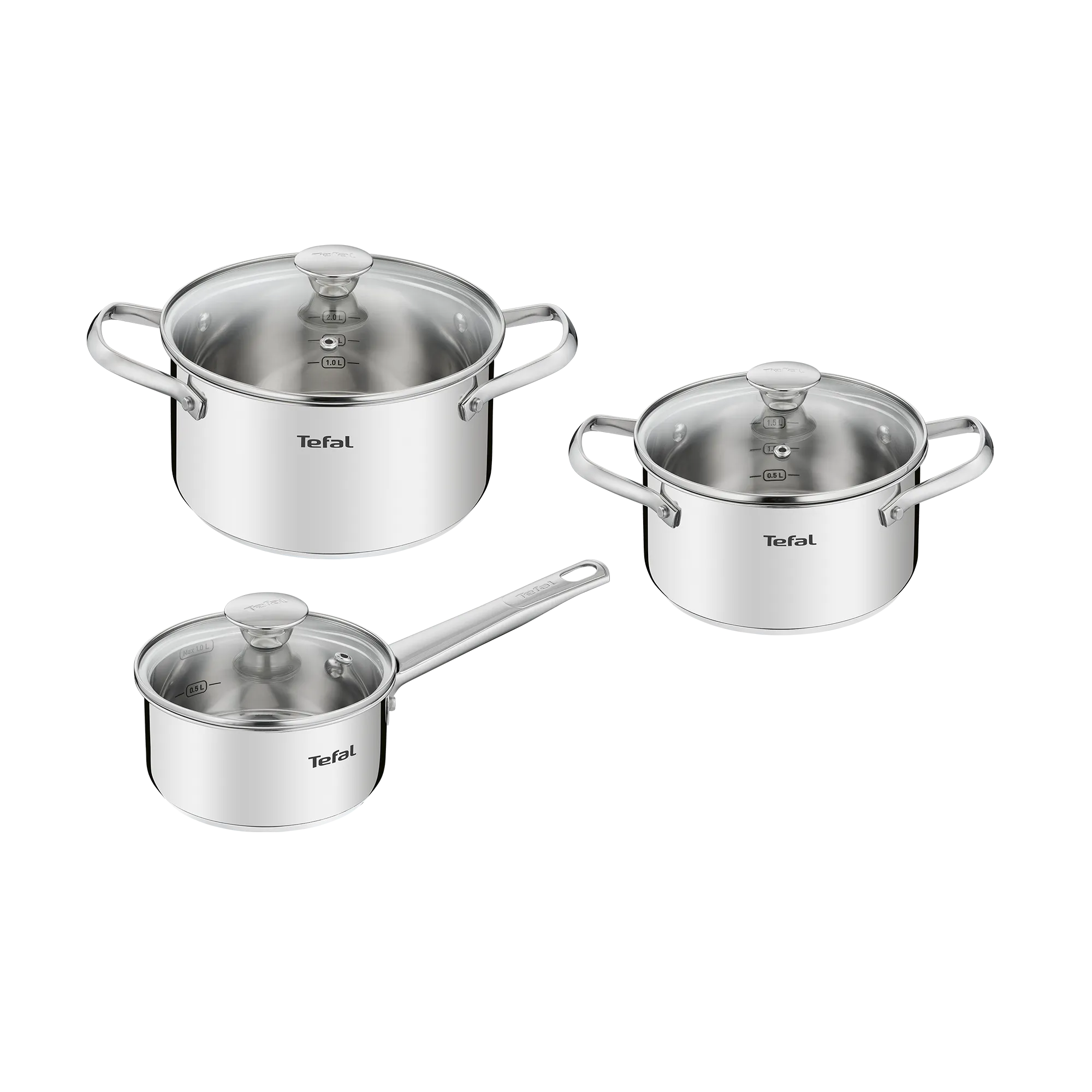 Tefal Cook Eat Induction 3pc Pot Set