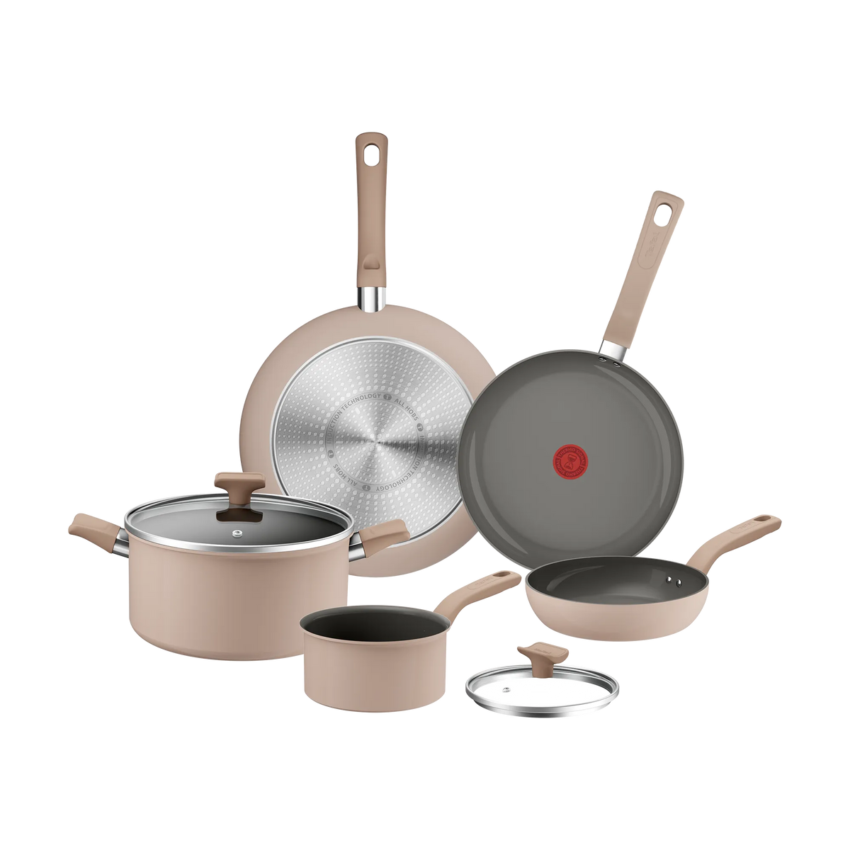 Tefal Ceradelice Ceramic Induction Non-Stick 5pc Set