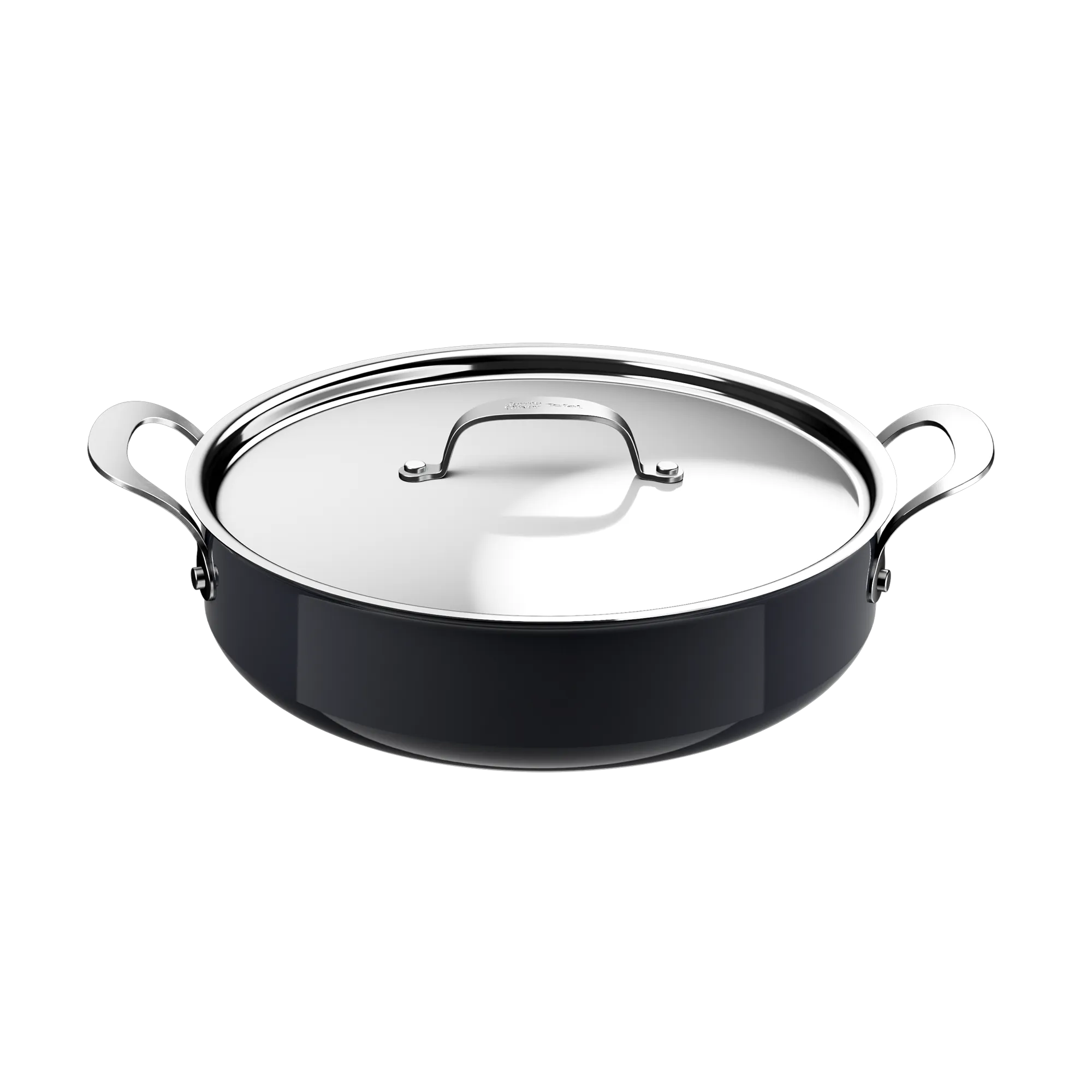 Jamie Oliver by Tefal Enjoy Ceramic Induction Hard Anodised Shallow Pan 30cm + Lid