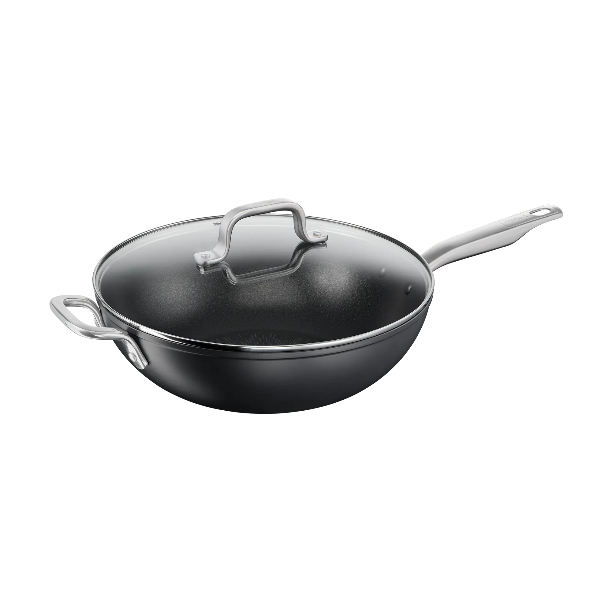 Tefal Premium Specialty Hard Anodised Induction Non-Stick Wok 32cm + Lid