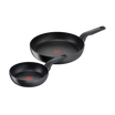Tefal Hard Titanium Pro Induction Non-Stick Twin Pack Frypans 24/28cm