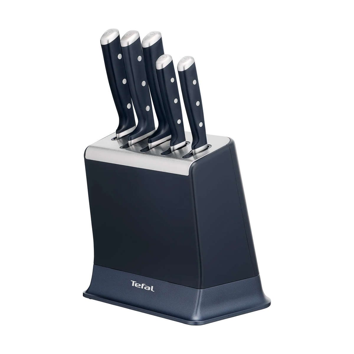 Tefal Eversharp Pro Knife Block 5pc Set + Block with Integrated Sharpener