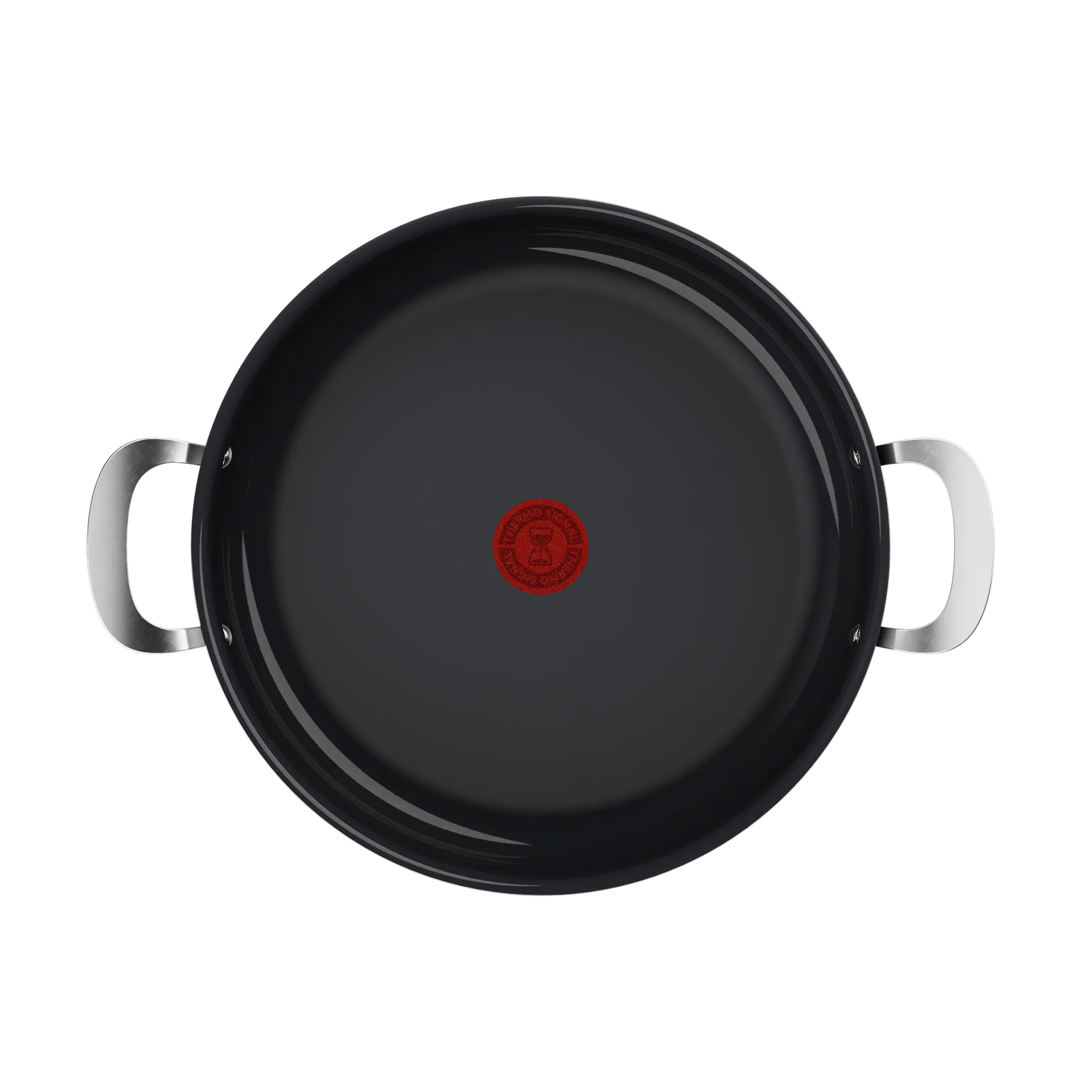 Jamie Oliver by Tefal Enjoy Ceramic Induction Hard Anodised Shallow Pan 30cm interior ceramic coating