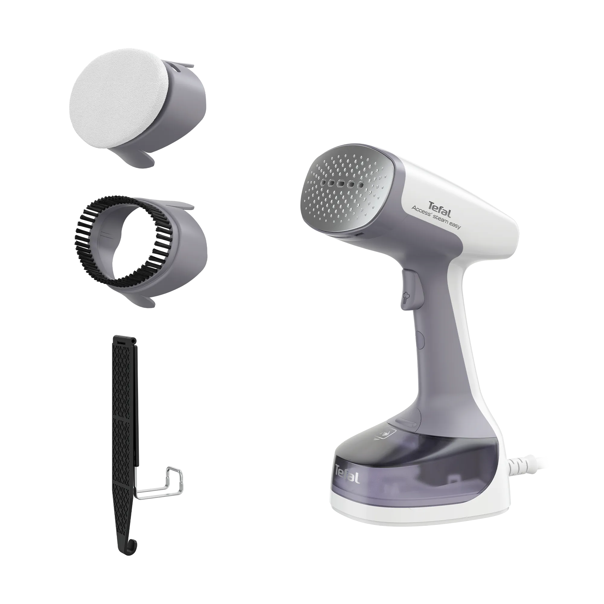 Tefal Access Steam Easy Handheld Garment Steamer DT7151 with included accessories