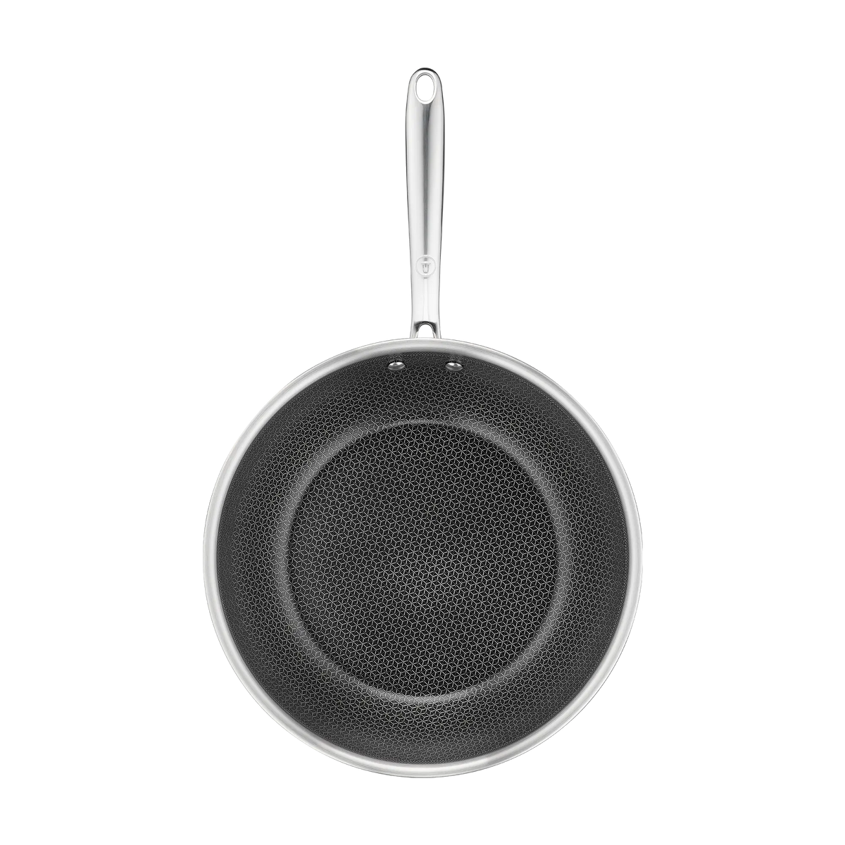 Tefal Master Induction Stainless Steel Ceramic Hybrid Mesh Wok 28cm