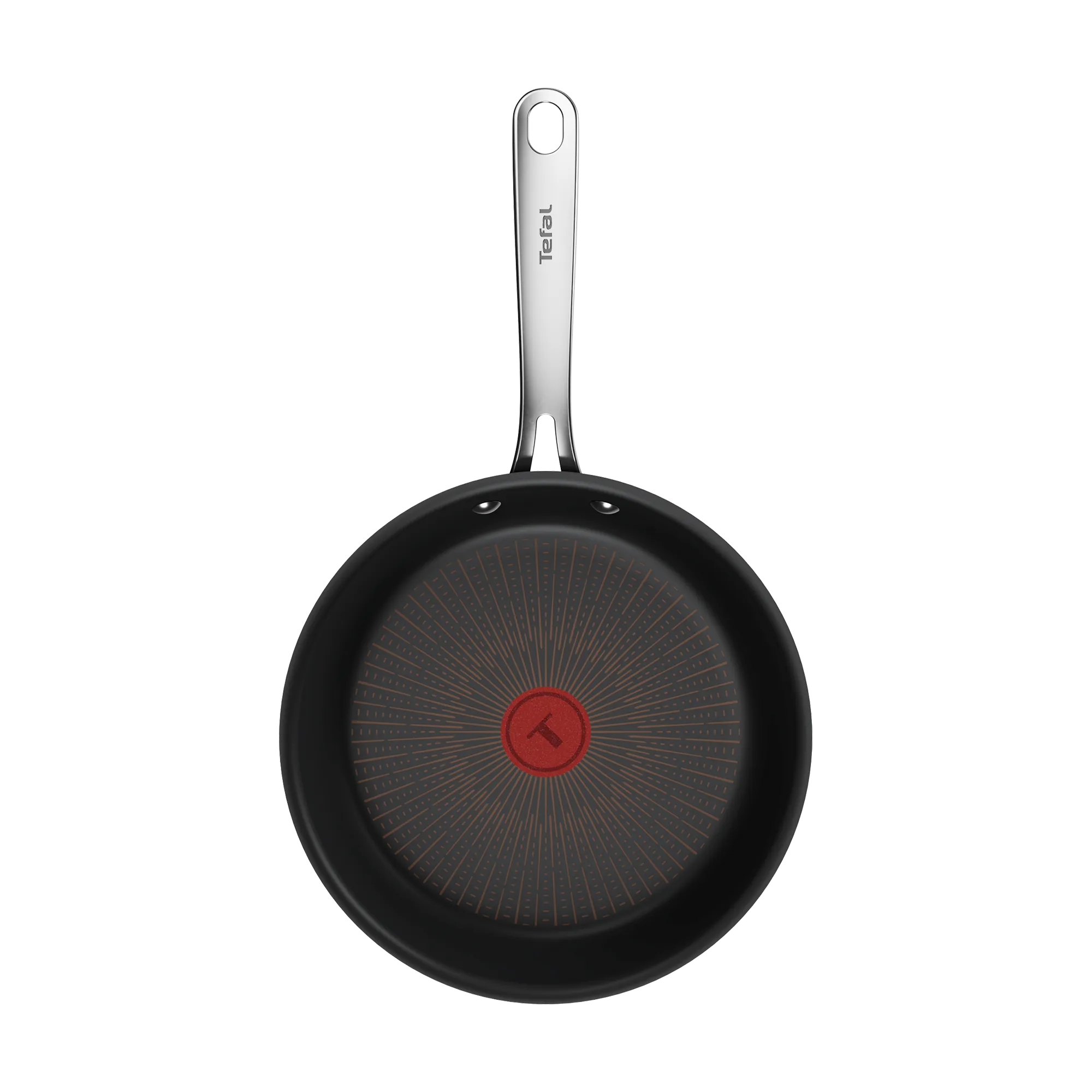 Tefal Excellence+ Induction FusionCore Non-Stick Frypan 24cm top view interior coating