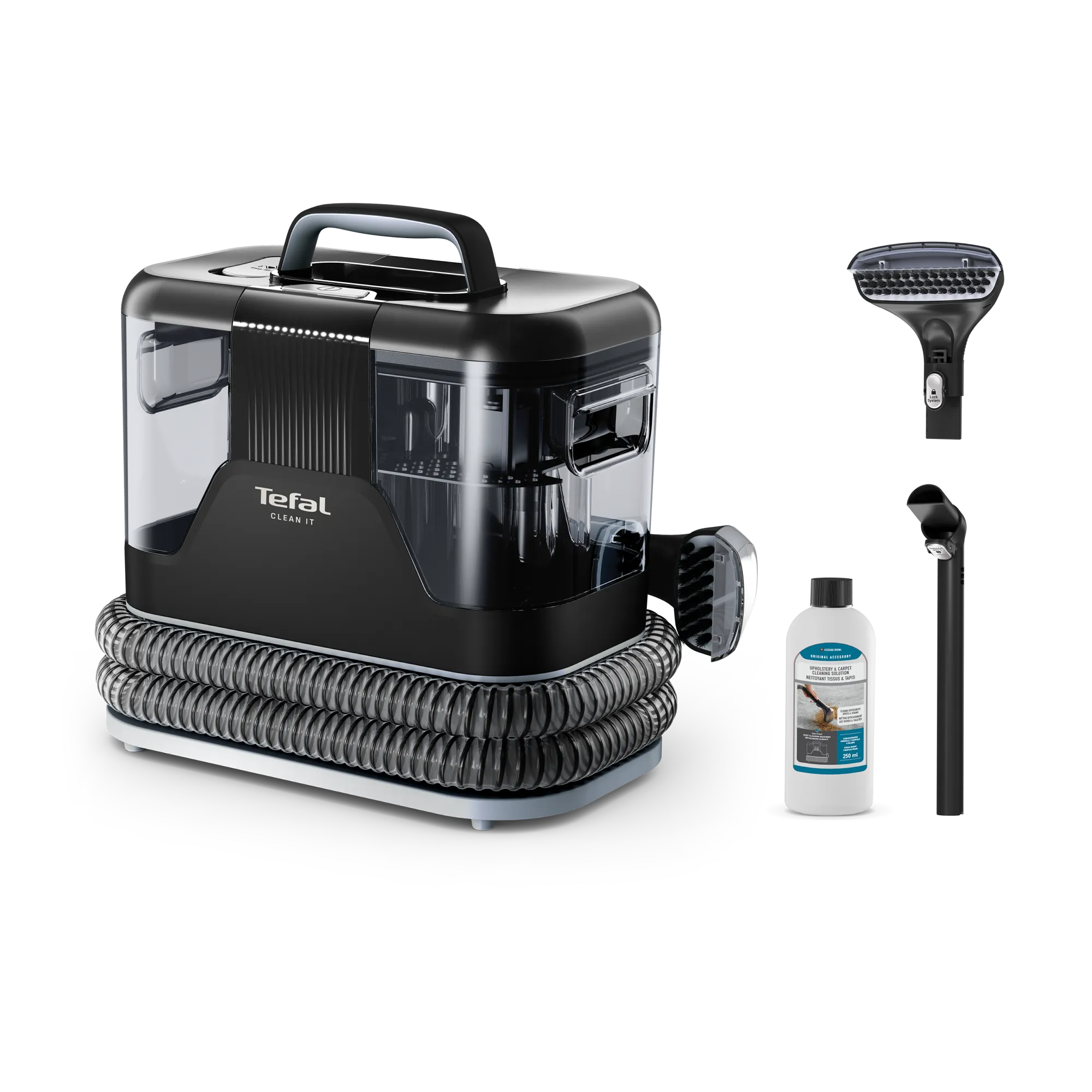 Tefal Clean It Portable Carpet & Upholstery Spot Cleaner IZ5010 with accessories