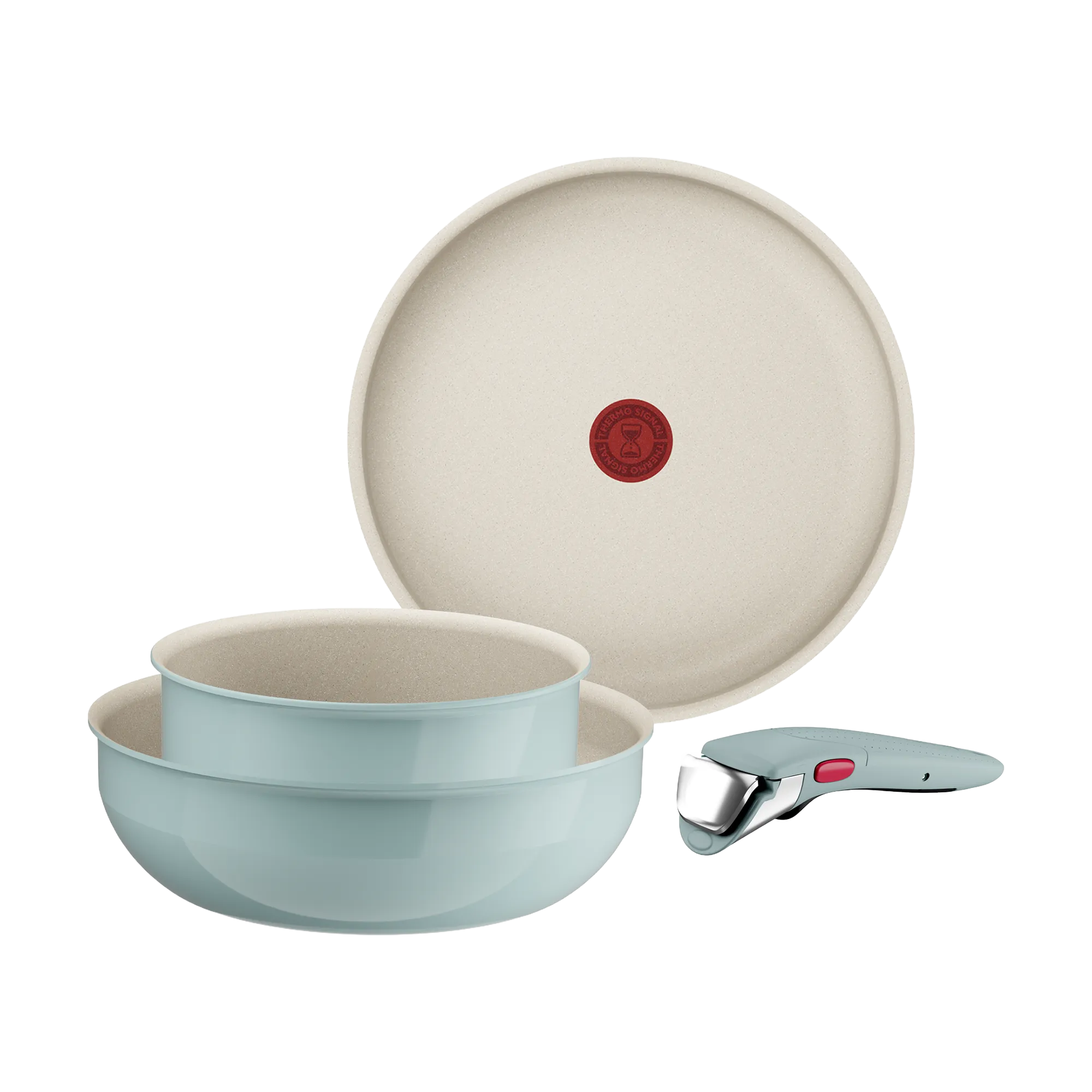 Tefal Ingenio Serenity Induction Non-Stick Eucalyptus 4pc Set