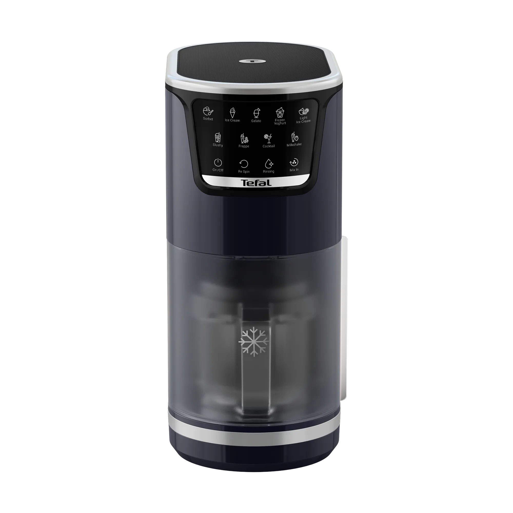 Tefal Dolci Black Knight Ice Cream Maker with 3x bowls and ice cream spoon