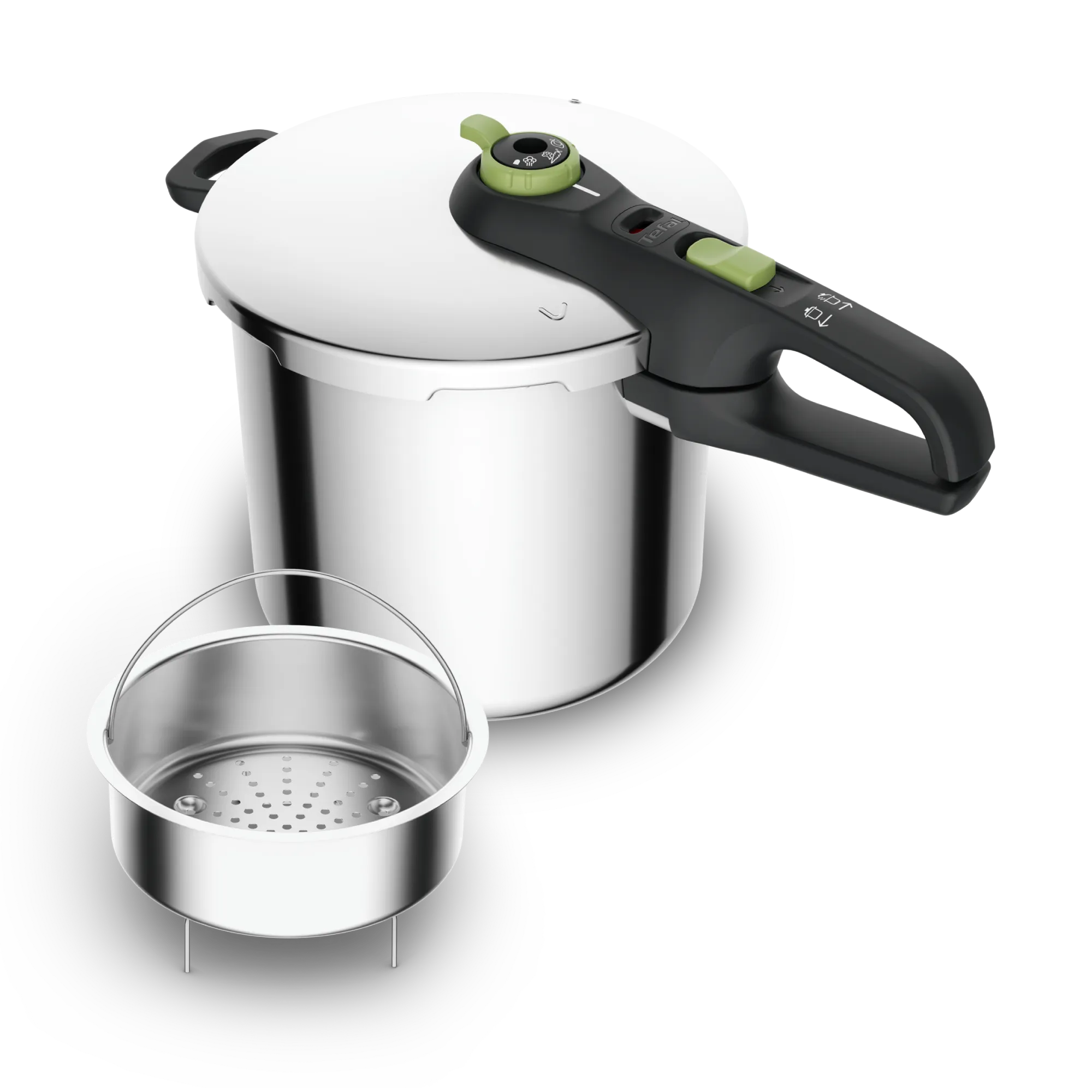 Tefal Secure Trendy Induction Stainless Steel Pressure Cooker 8L