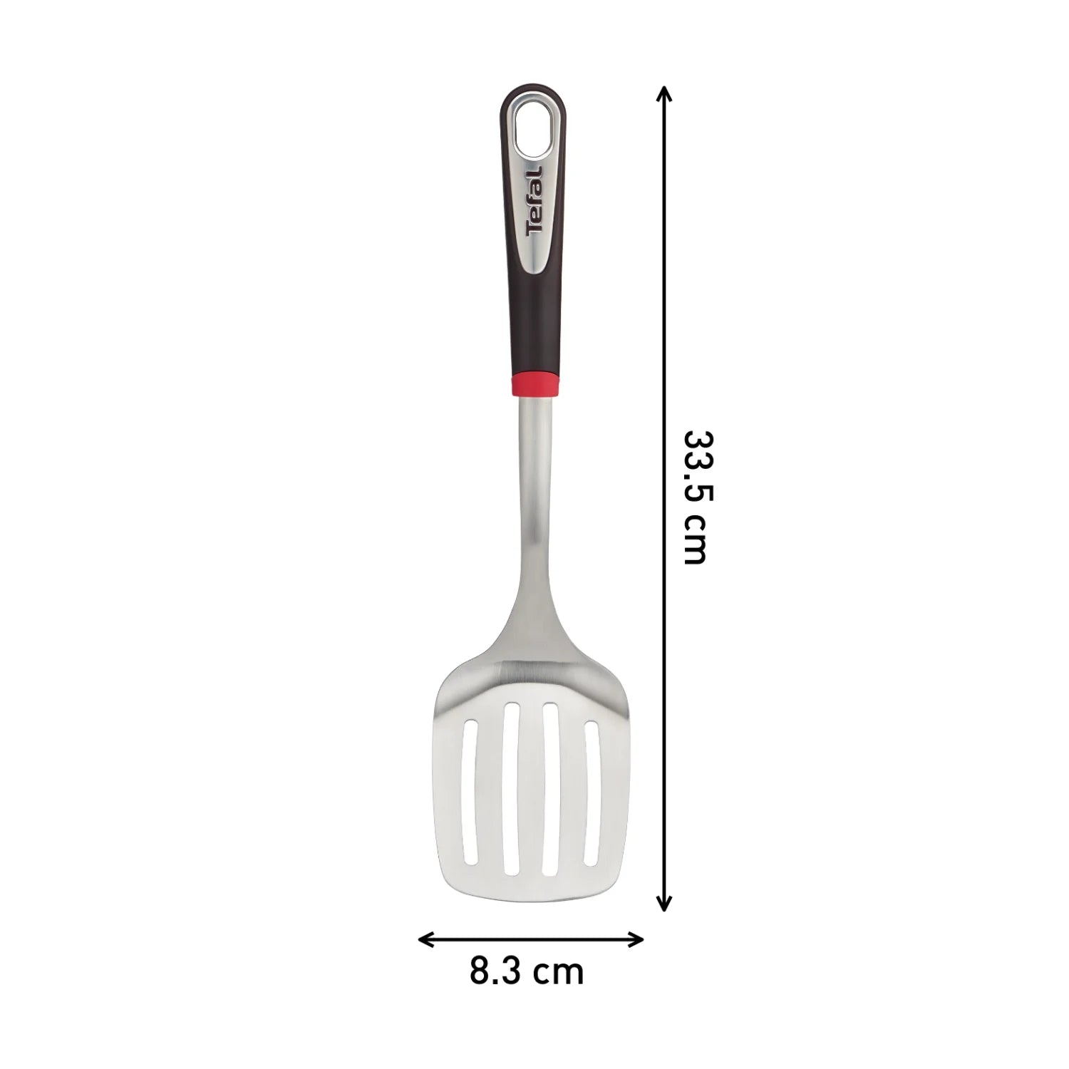 Tefal Ingenio Stainless Steel Slotted Turner K1180314 Dimensions
