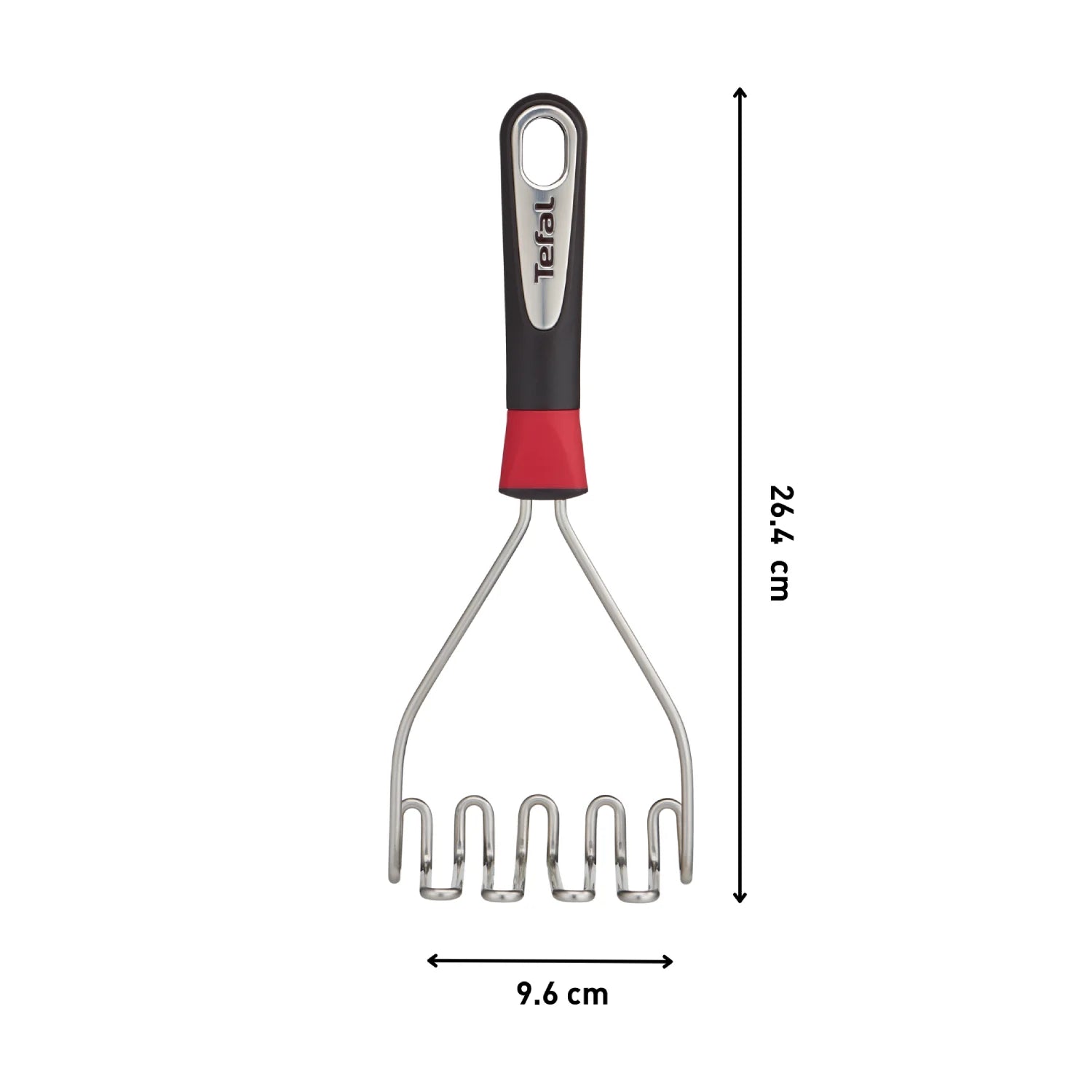 Tefal Ingenio Stainless Steel Potato Masher K1181214 Dimensions