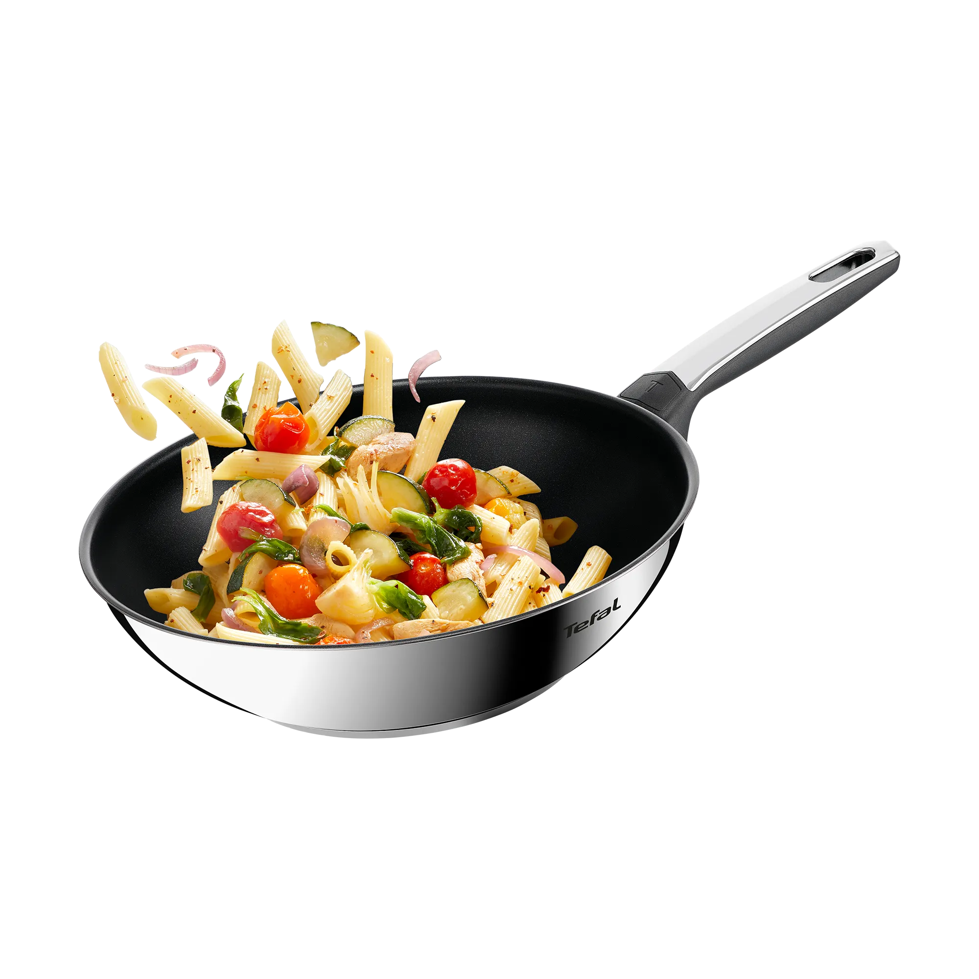 Tefal Emotion+ Induction Stainless Steel Non-Stick Wok 28cm