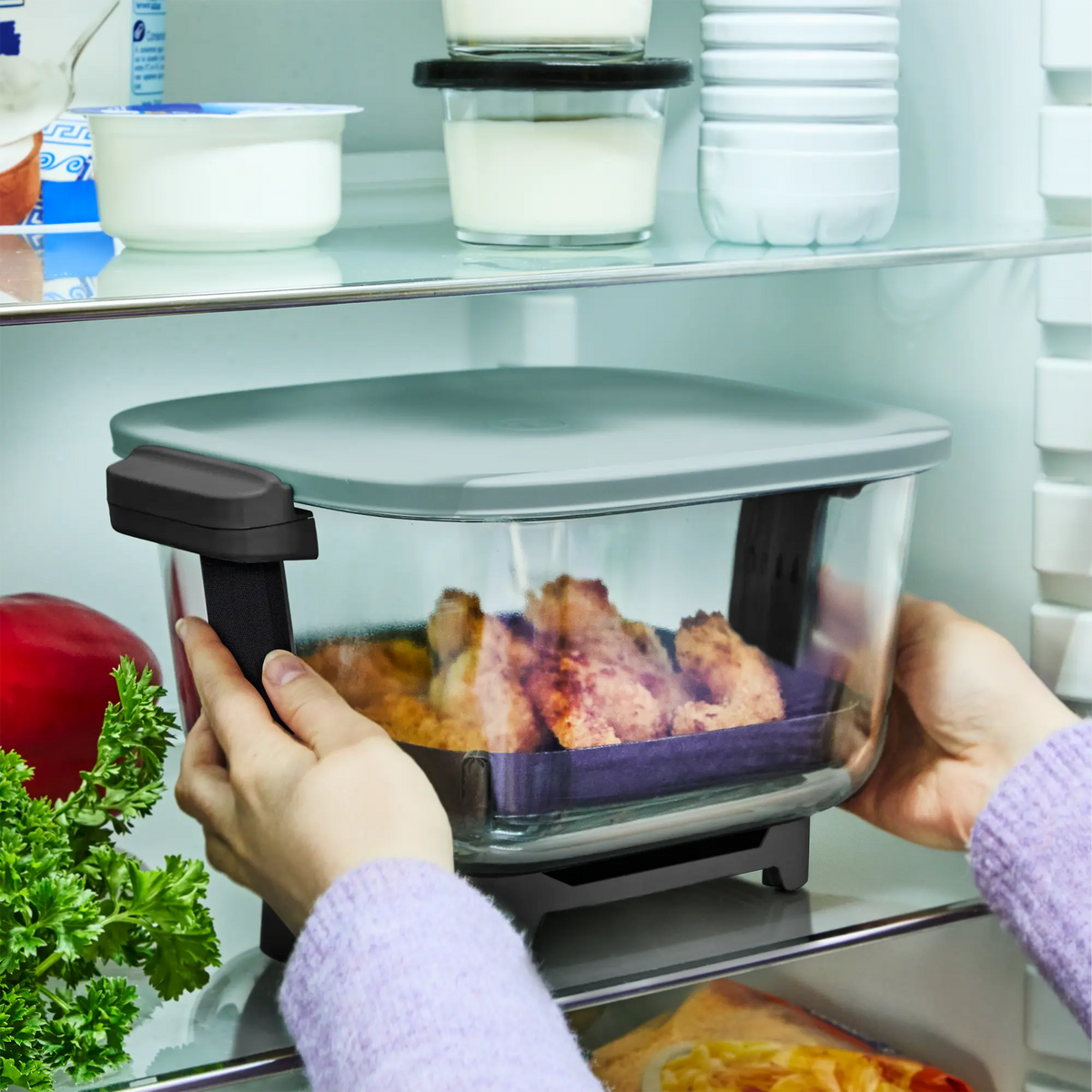 Tefal Crisp & Go Portable Glass Air Fryer Eucalyptus FB7014