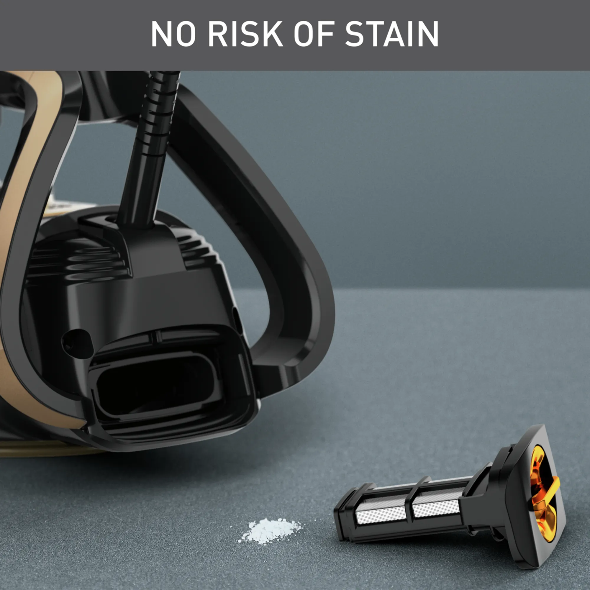 Tefal Puregliss Anti-Calc Copper & Black Steam Iron FV8064 no risk of stain