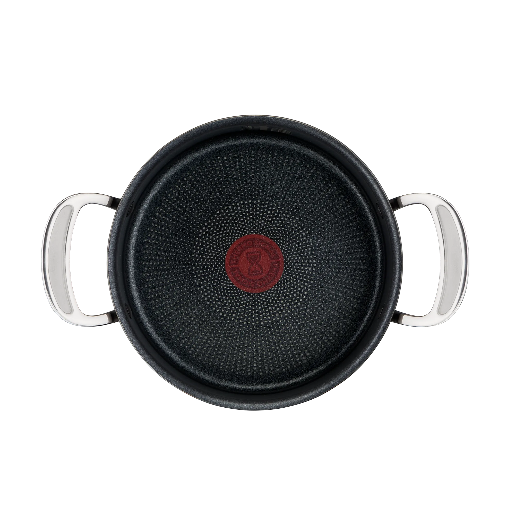 Jamie Oliver by Tefal Cooks Classic Non-Stick Induction Hard Anodised Stewpot + Lid 24cm/5L interior non-stick coating