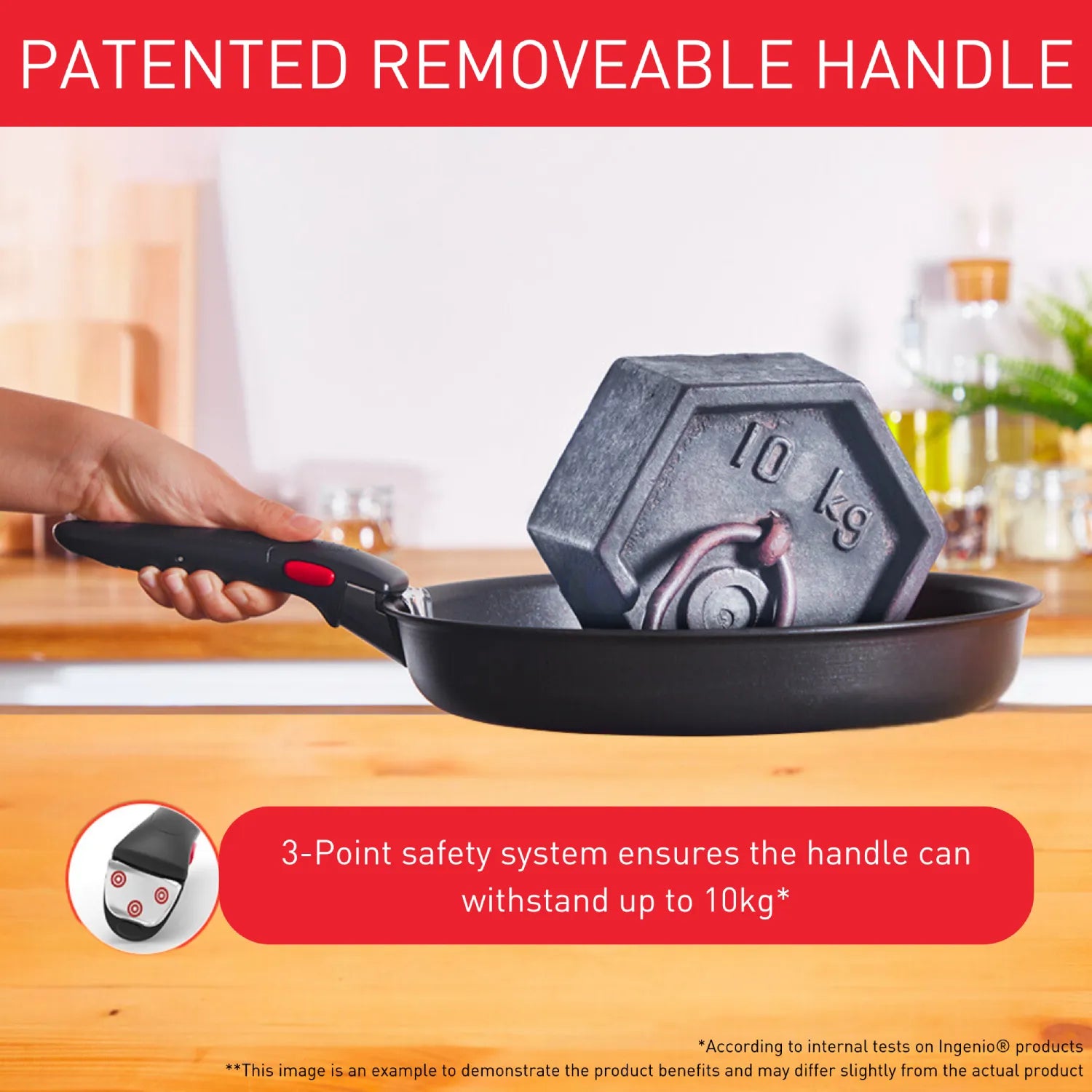 Tefal Ingenio So'Light Induction Non-Stick Set removable handle