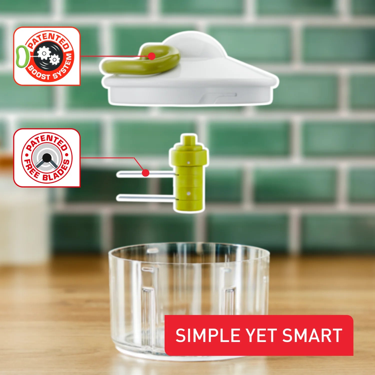 Tefal 5 Second Chopper 500ml K1330404 with simple yet smart design