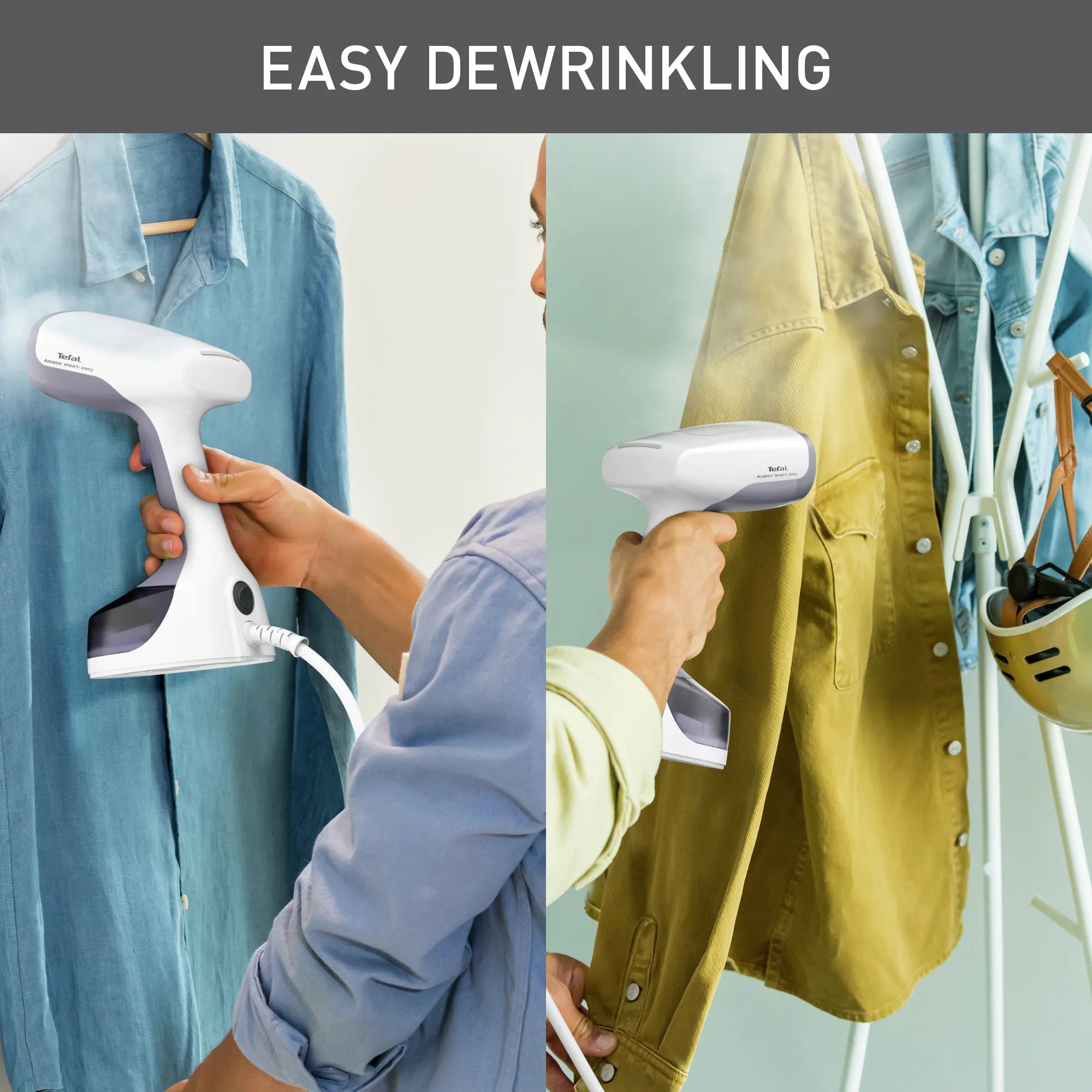 Tefal Access Steam Easy Handheld Garment Steamer DT7151 easy dewrinkling