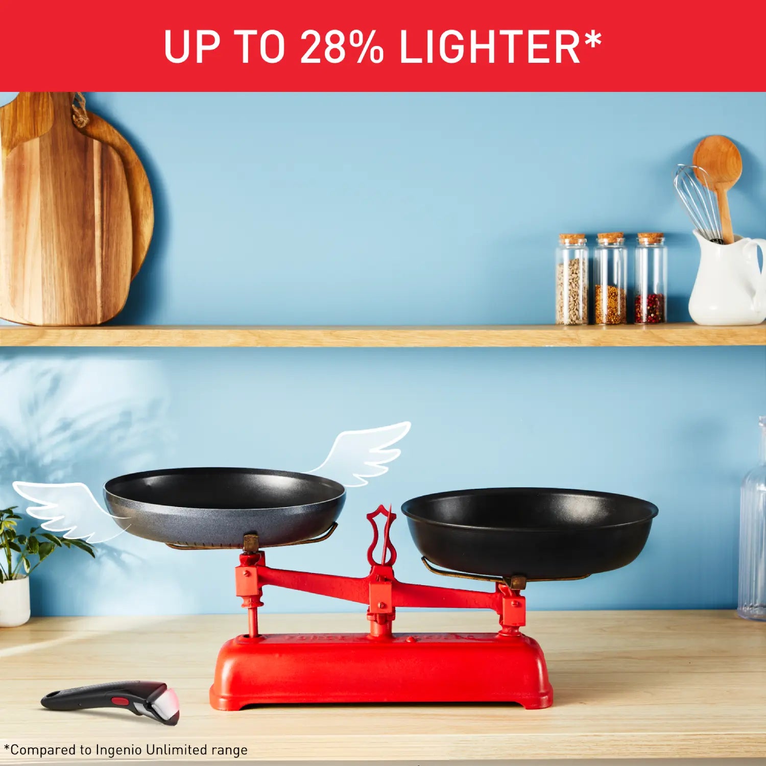 Tefal Ingenio So'Light Induction Non-Stick Set up to 28% lighter