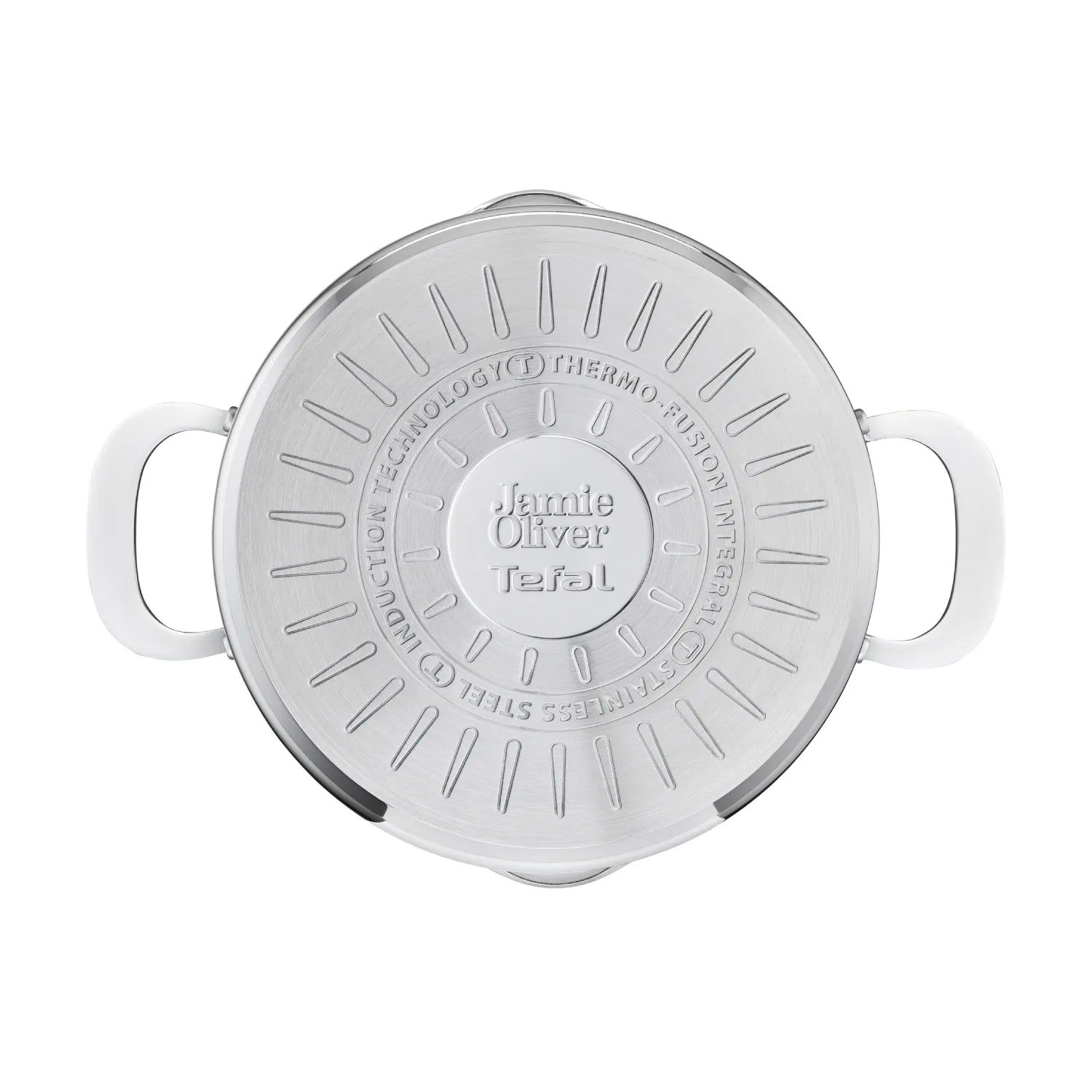 Jamie Oliver by Tefal Cook Smart Induction Stainless Steel 3pc Pot Set + Lids