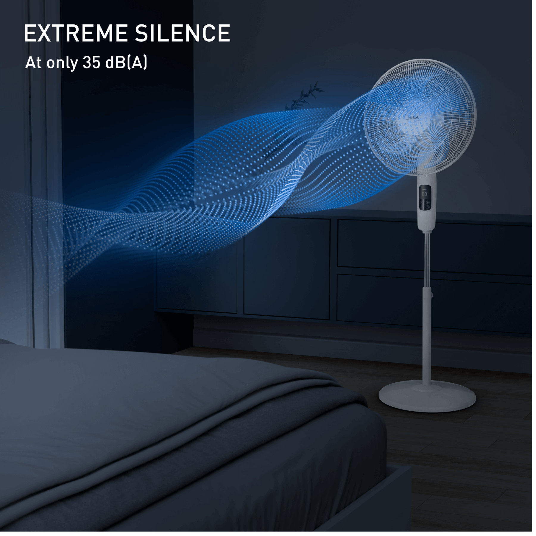 Tefal Turbo Silence Eco Stand Fan VF5450