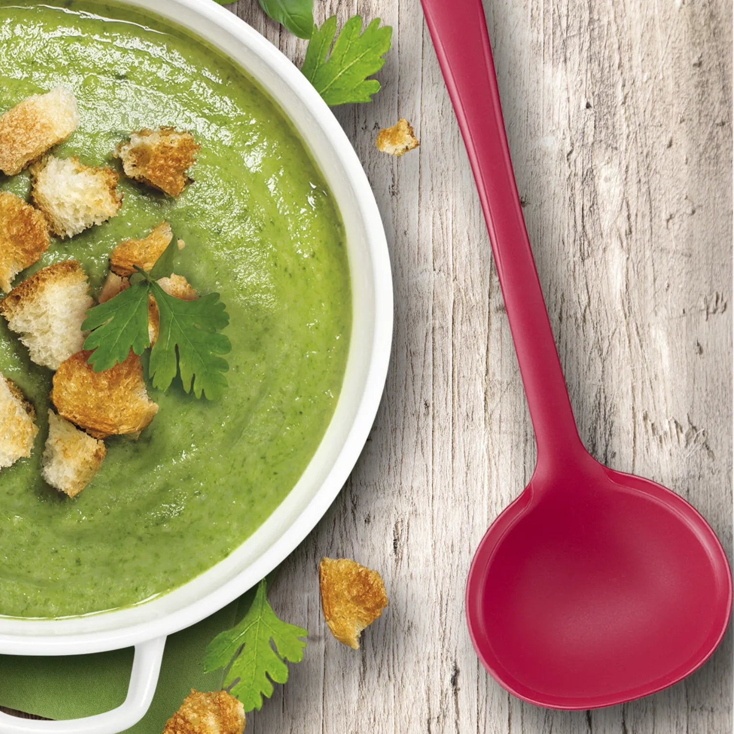 Tefal Ingenio Proflex Silicone Ladle K1190214 in use