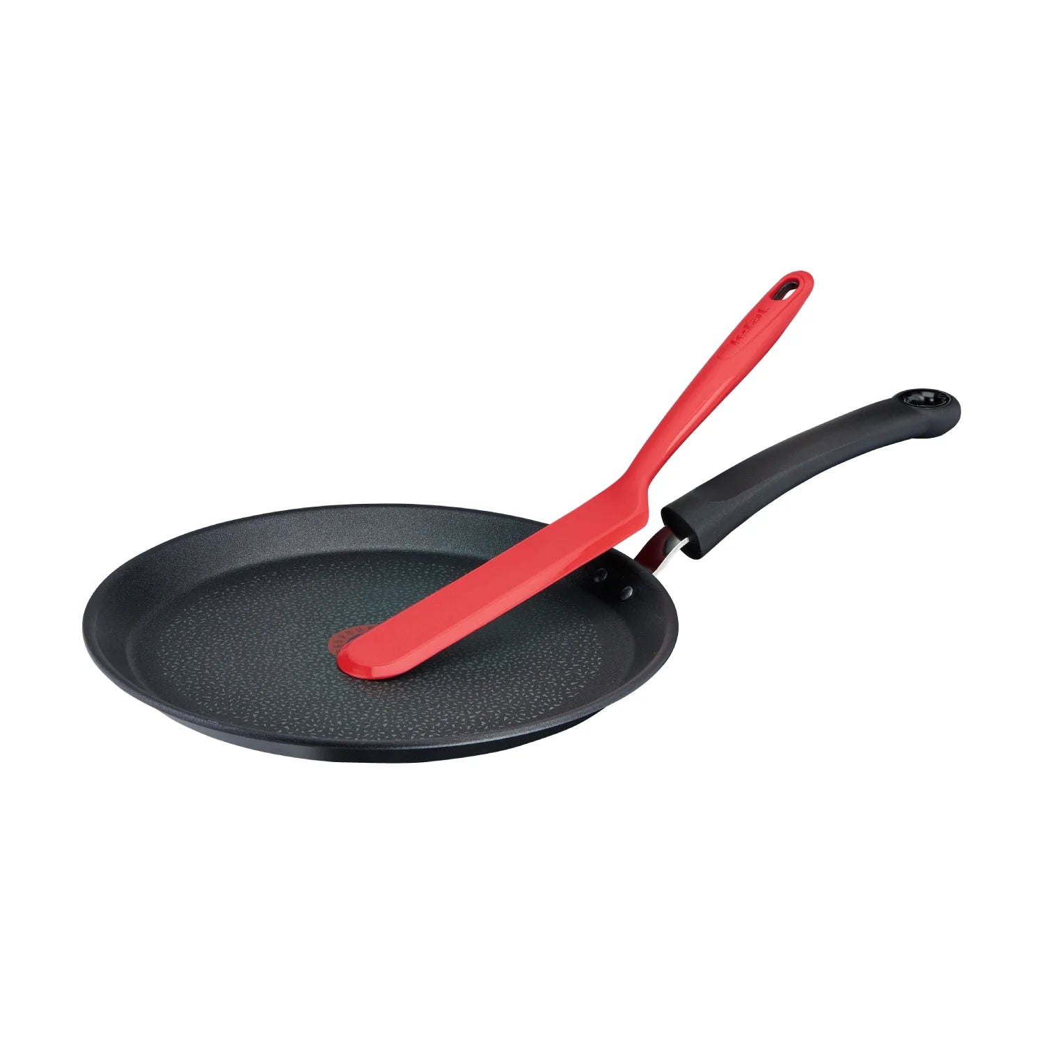 Tefal Ingenio Proflex Silicone Pancake Spatula K1190414 in use on pan