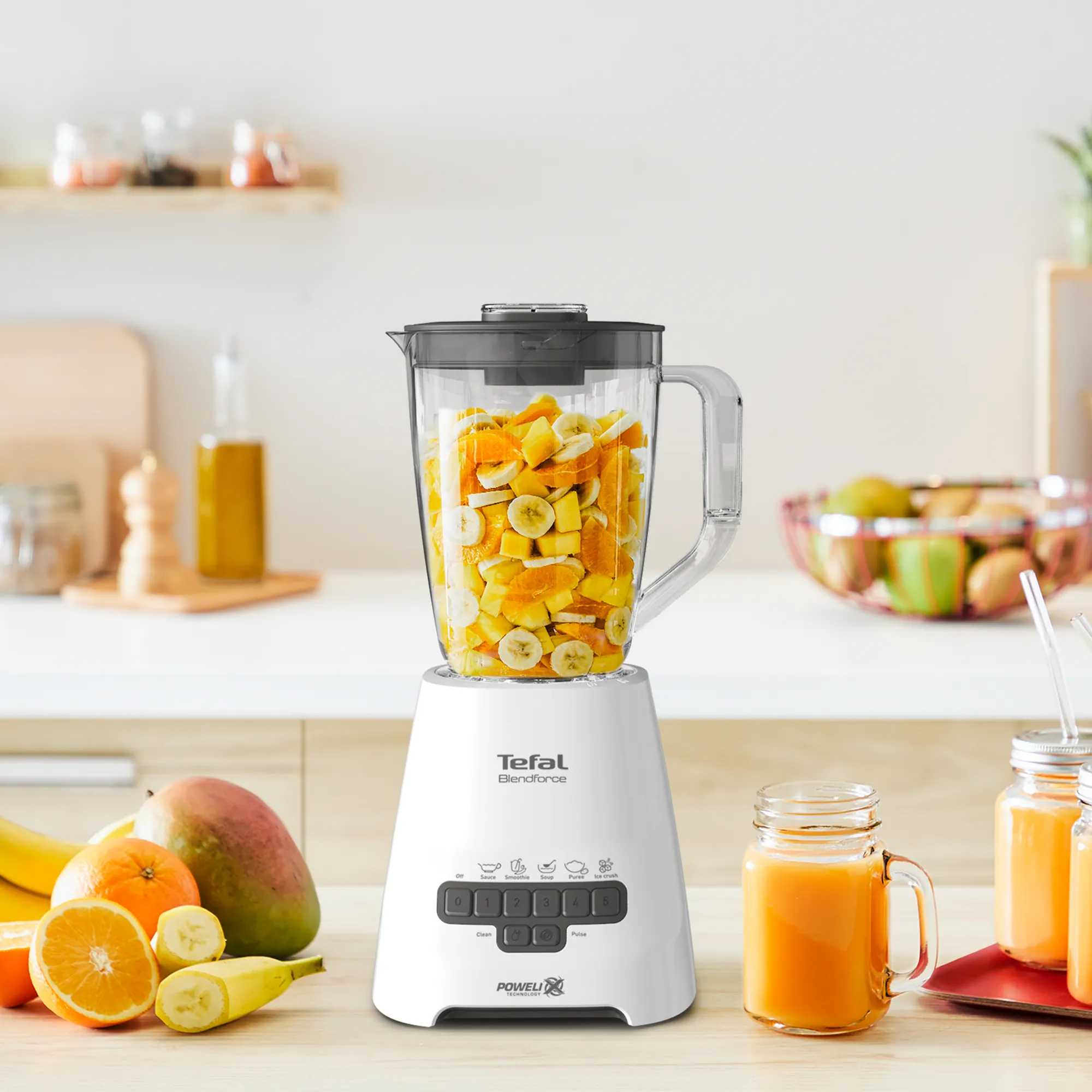 Tefal Blendforce 2 Piano Blender BL477 blending fruits juice