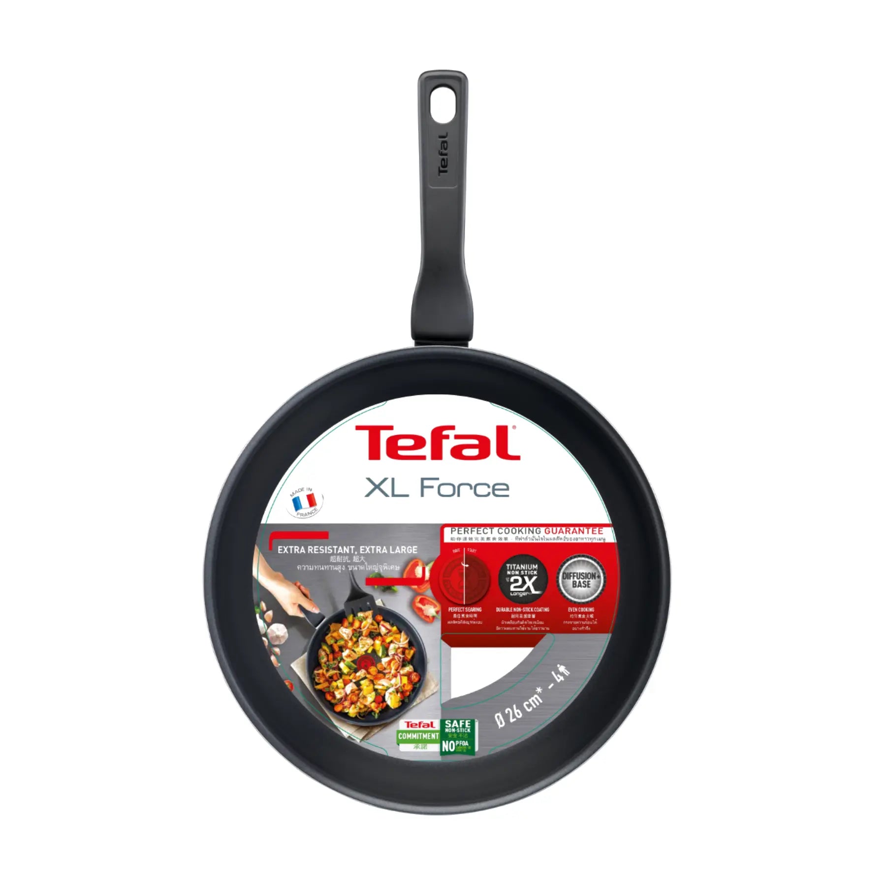 Tefal XL Force Non Stick Frypan 26cm packaging
