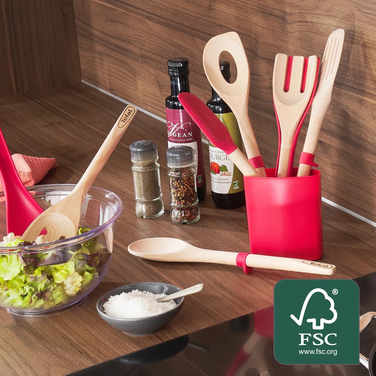 Tefal Ingenio Wooden Utensils Set