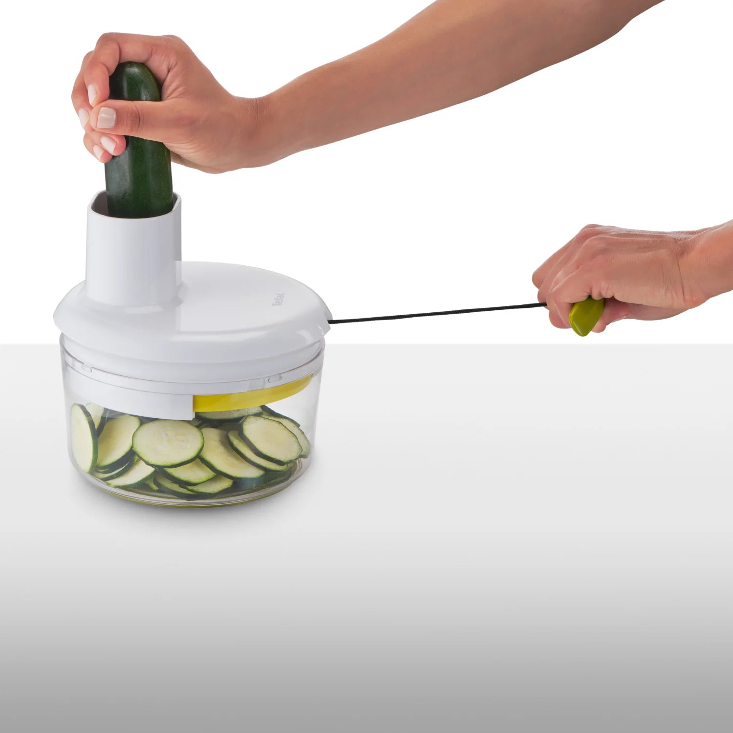 Tefal 5 Second Slicer 2 Blade Kit 1.2L K1659004 cucumber slicing blade in use