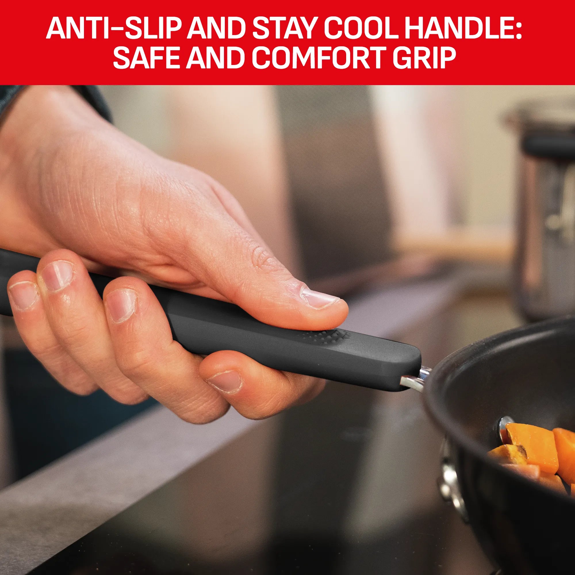 Tefal Opti'Space Induction Stainless Steel Set with anti-slip and stay cool comfort handle