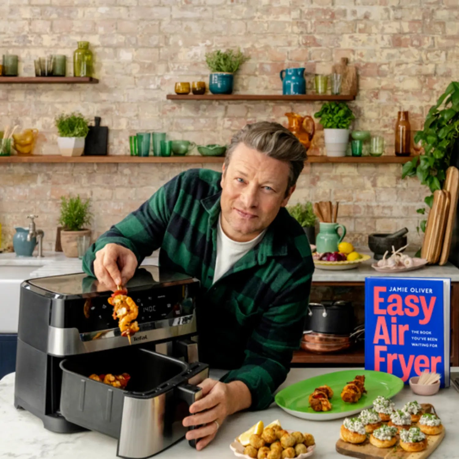 Jamie Oliver by Tefal Dual Drawer Air Fryer 8.3L cookbook recipes