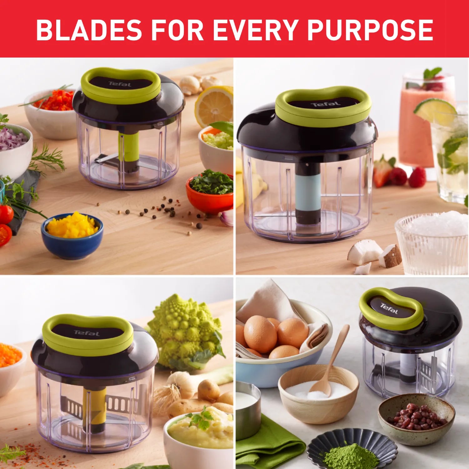 Tefal 5 Second Chopper 900ml Maxi Kit K1321044 blade for every purpose