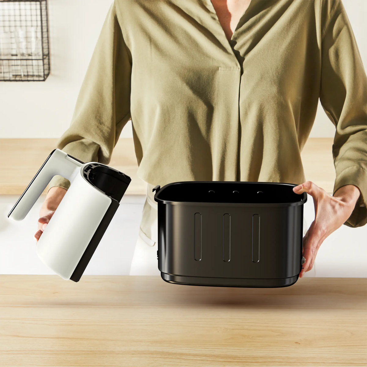 Tefal Easy Fry Max 5L Rise Detachable Front Air Fryer EY246A