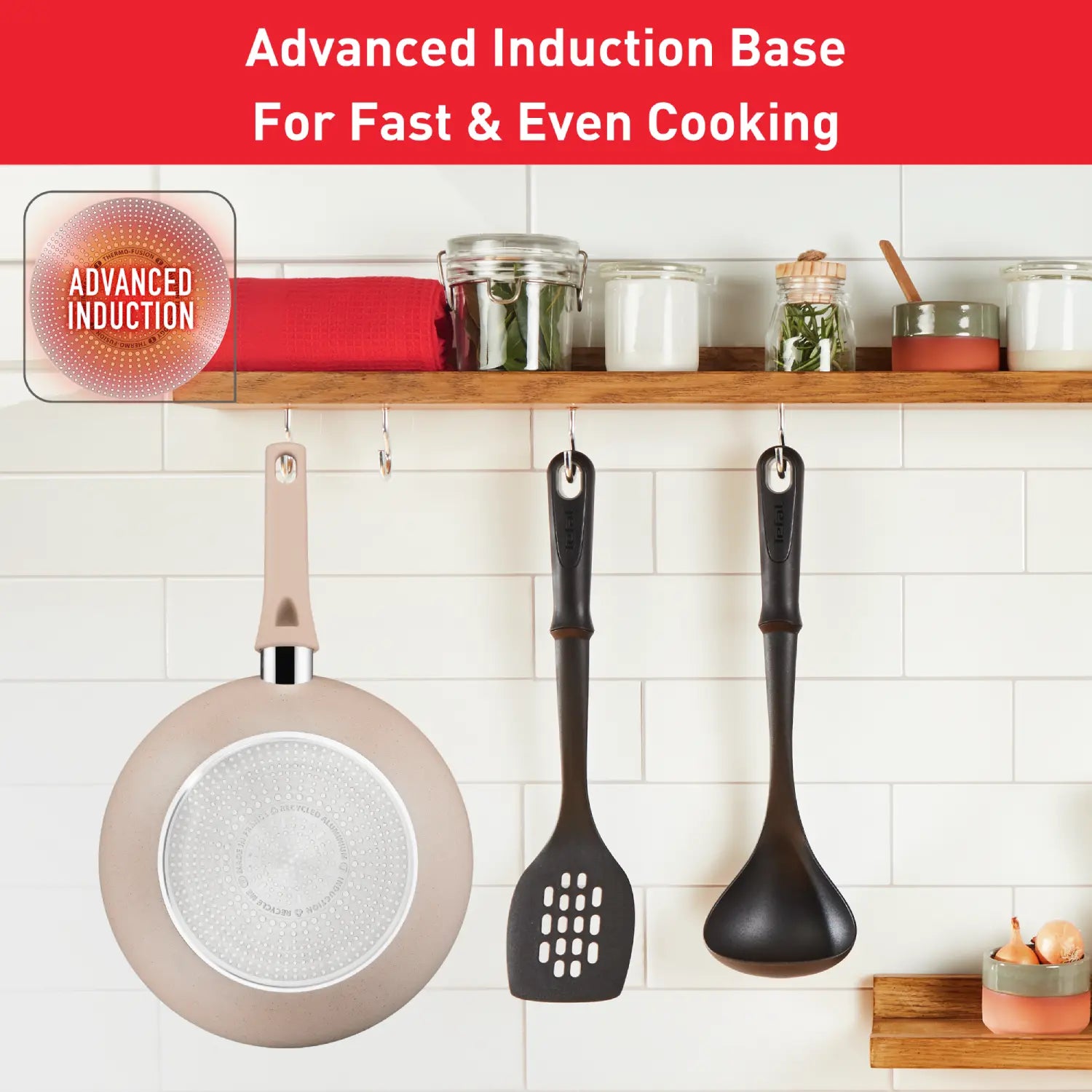 Tefal Delight Induction Mineralia Non-Stick Wok 28cm