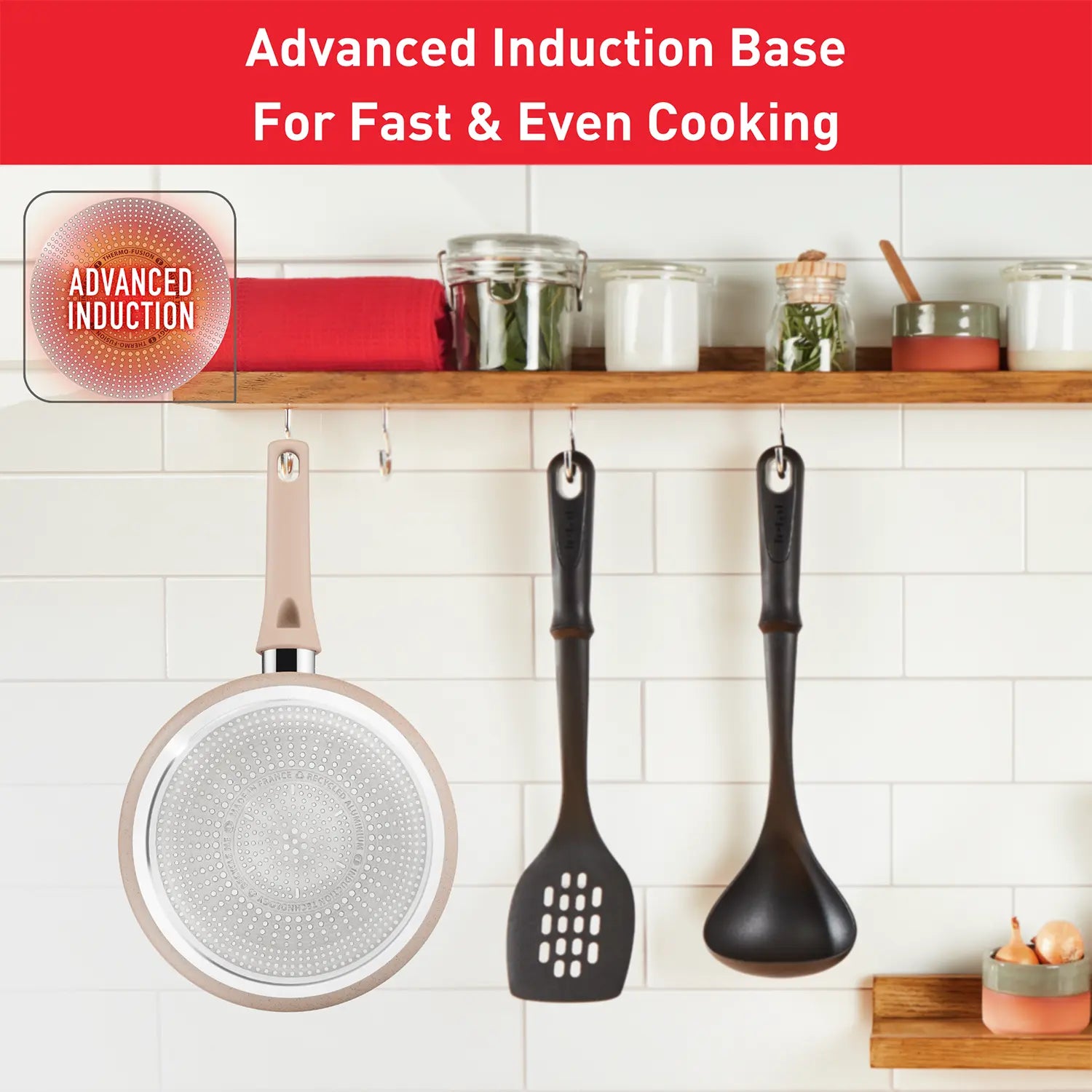 Tefal Delight Induction Mineralia Non-Stick Sautepan 24cm with advanced induction base