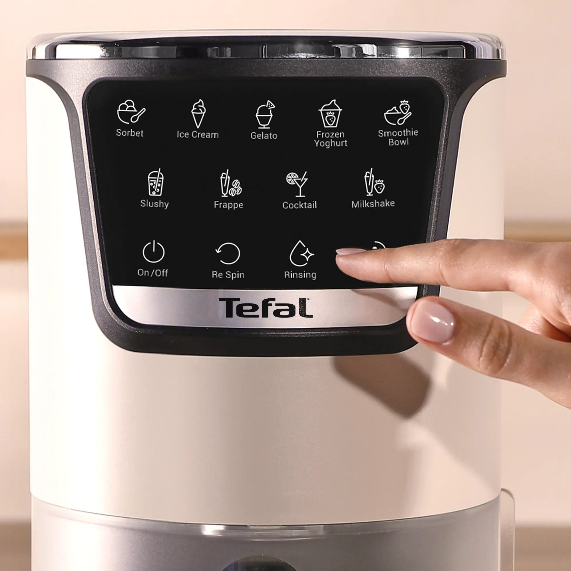 Tefal Dolci Rise Ice Cream Maker with Bonus Nesquik Tins