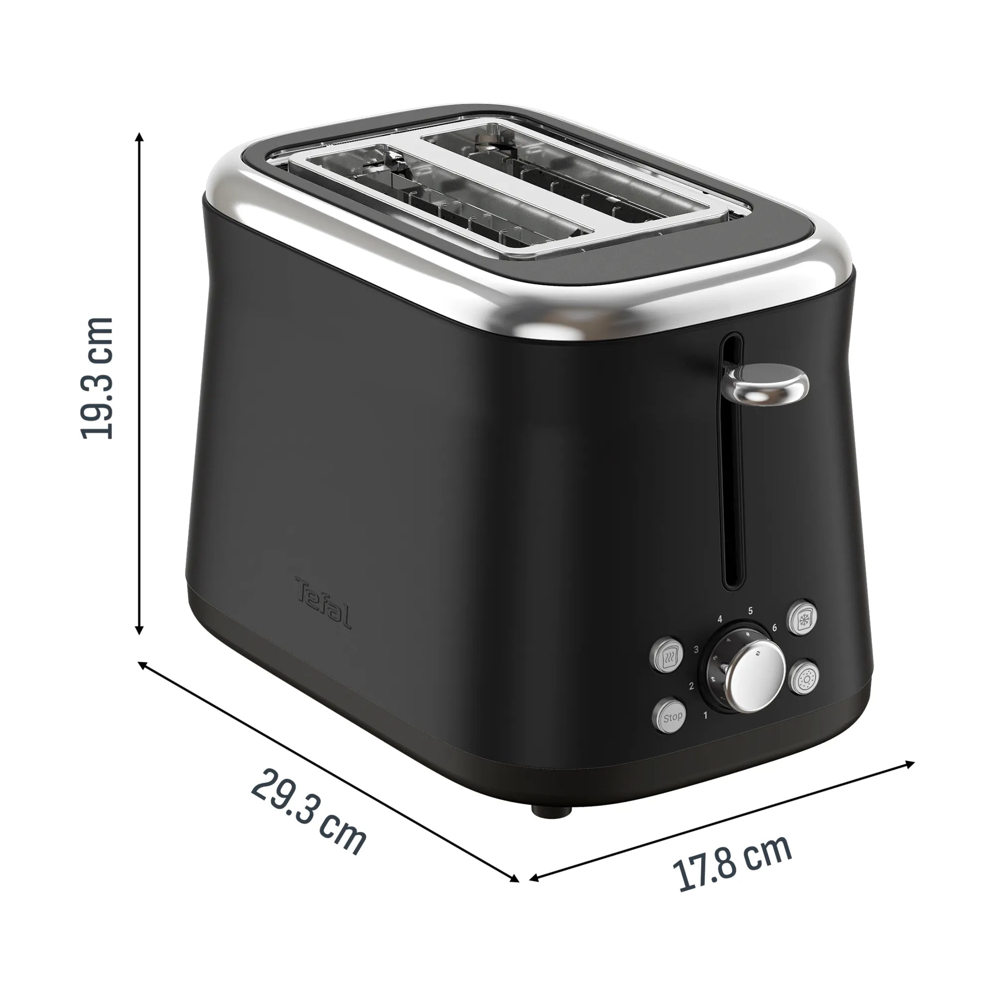 Tefal Collection Toaster 2-slice Black TT7208
