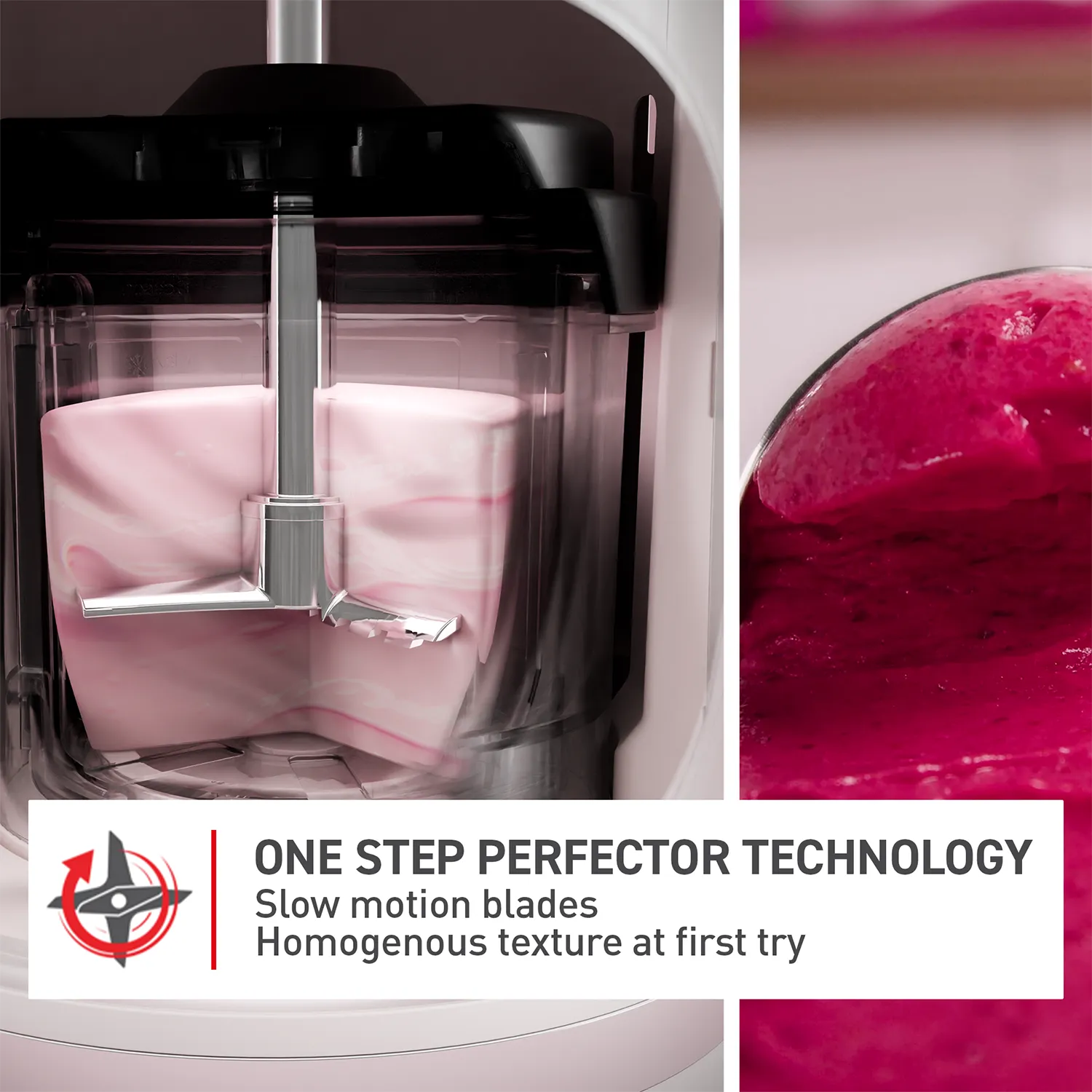 Tefal Dolci Black Knight Ice Cream Maker with one step perfector technology