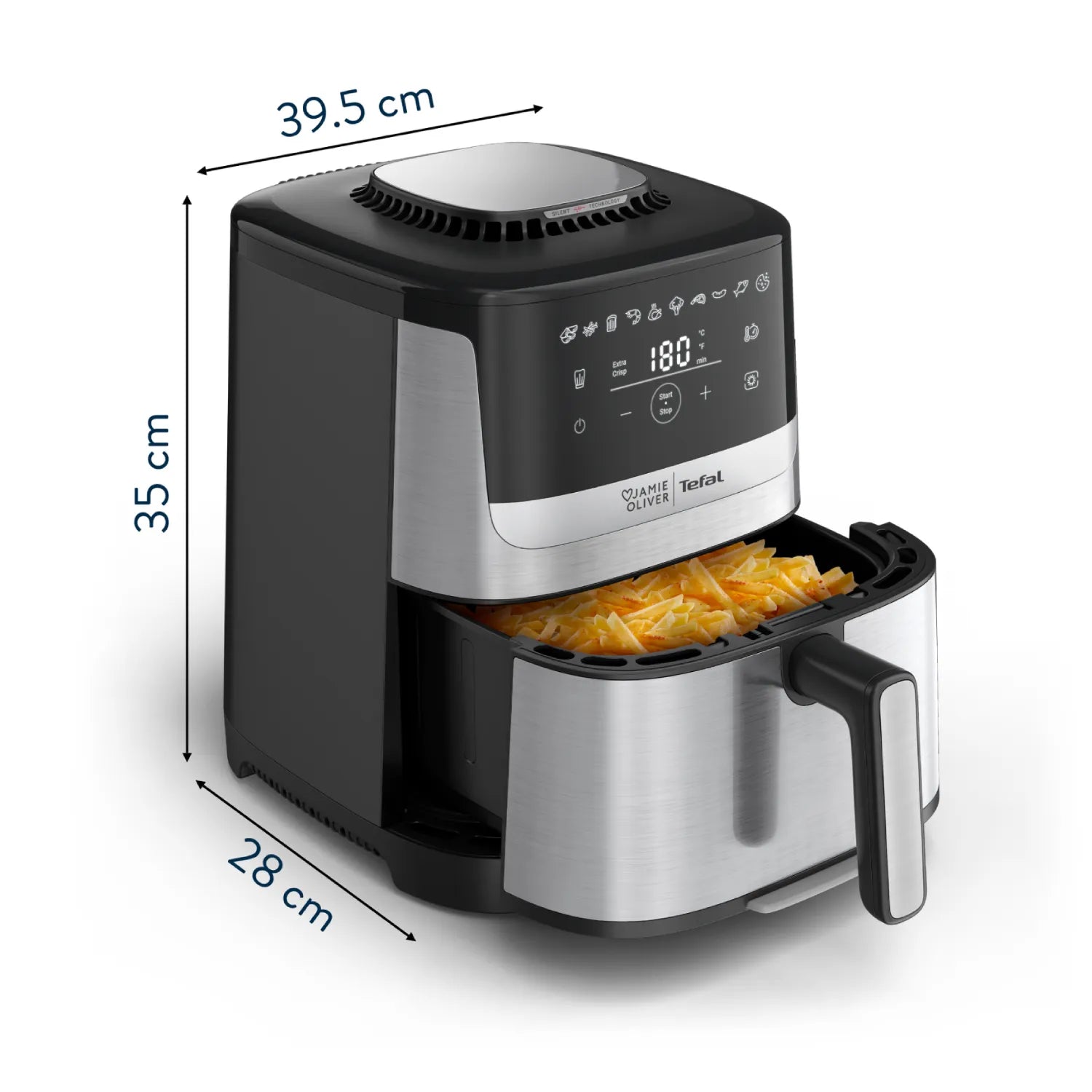 Jamie Oliver by Tefal Quiet & Easy Air Fryer EY55JD