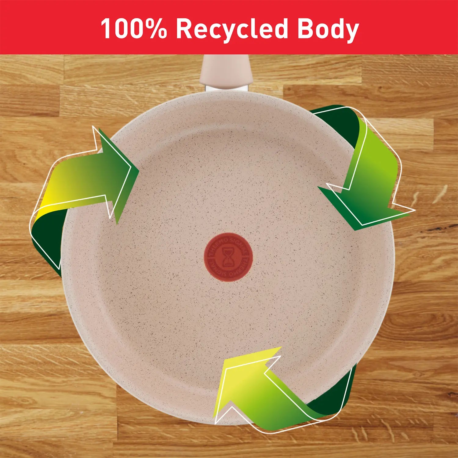 Tefal Delight Induction Mineralia Non-Stick Frypan 24cm with 100% recycled body