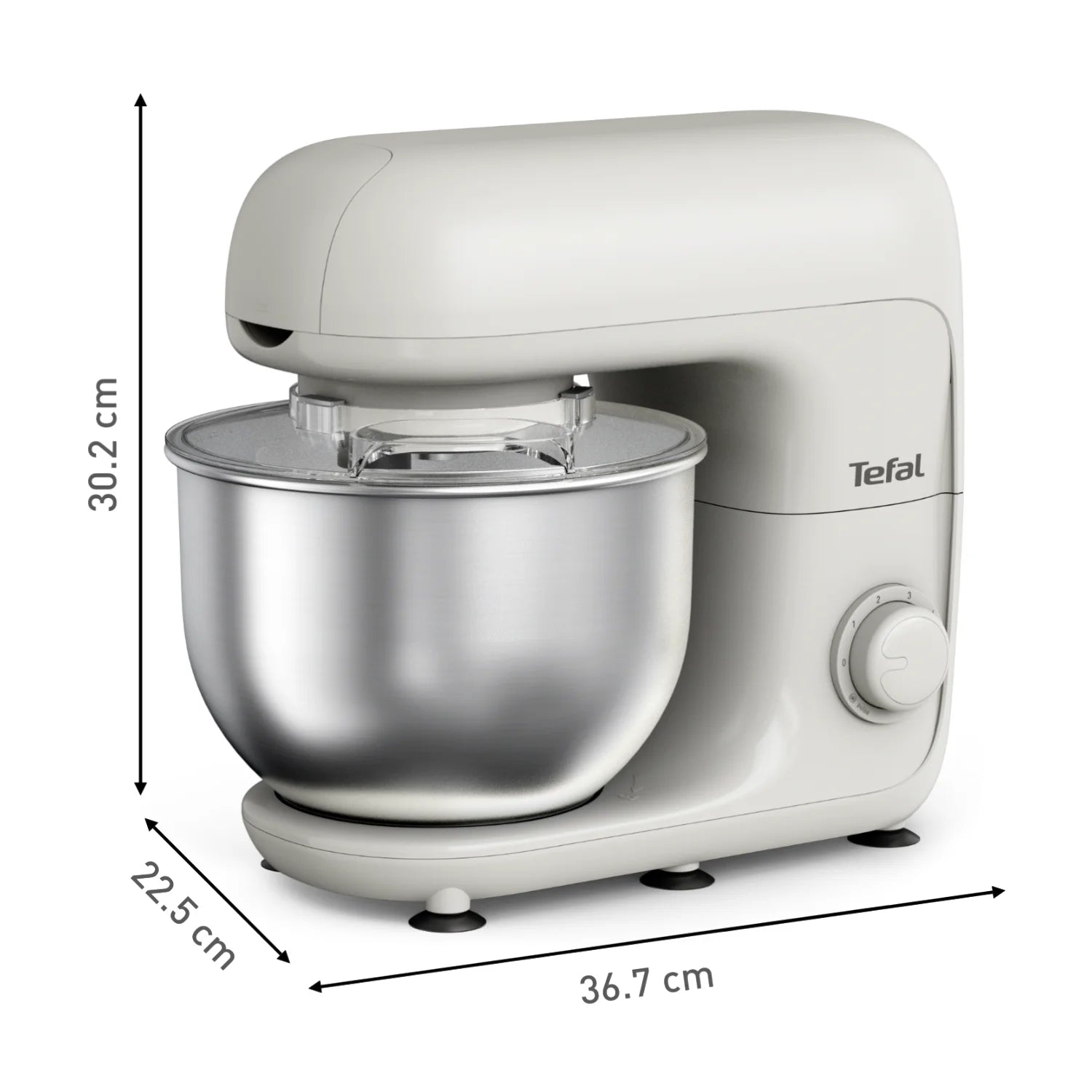 Tefal Bake Essential Stand Mixer White QB1601 dimensions