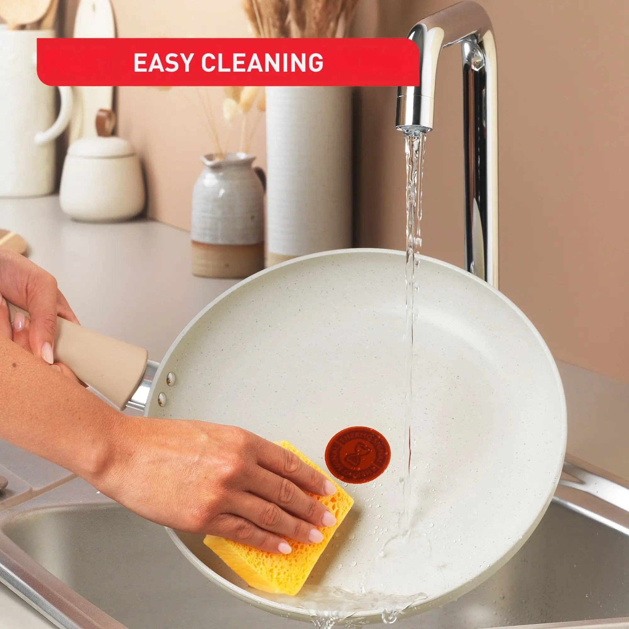 Tefal Stone White Induction Non-Stick 5pc Set