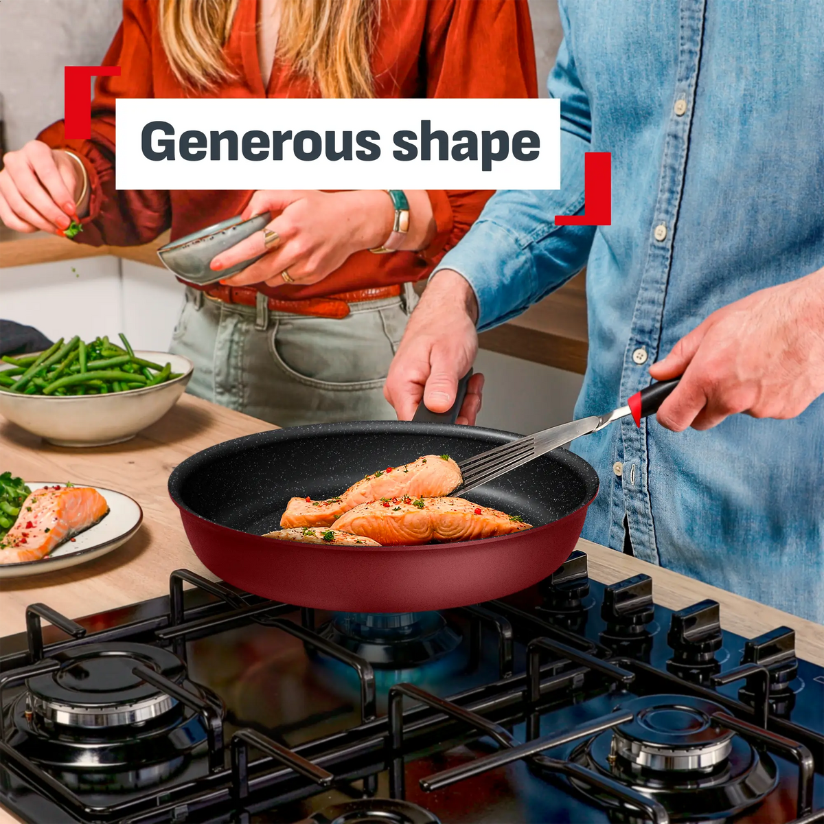 Tefal Expertise Induction Non-Stick Ruby Frypan 28cm