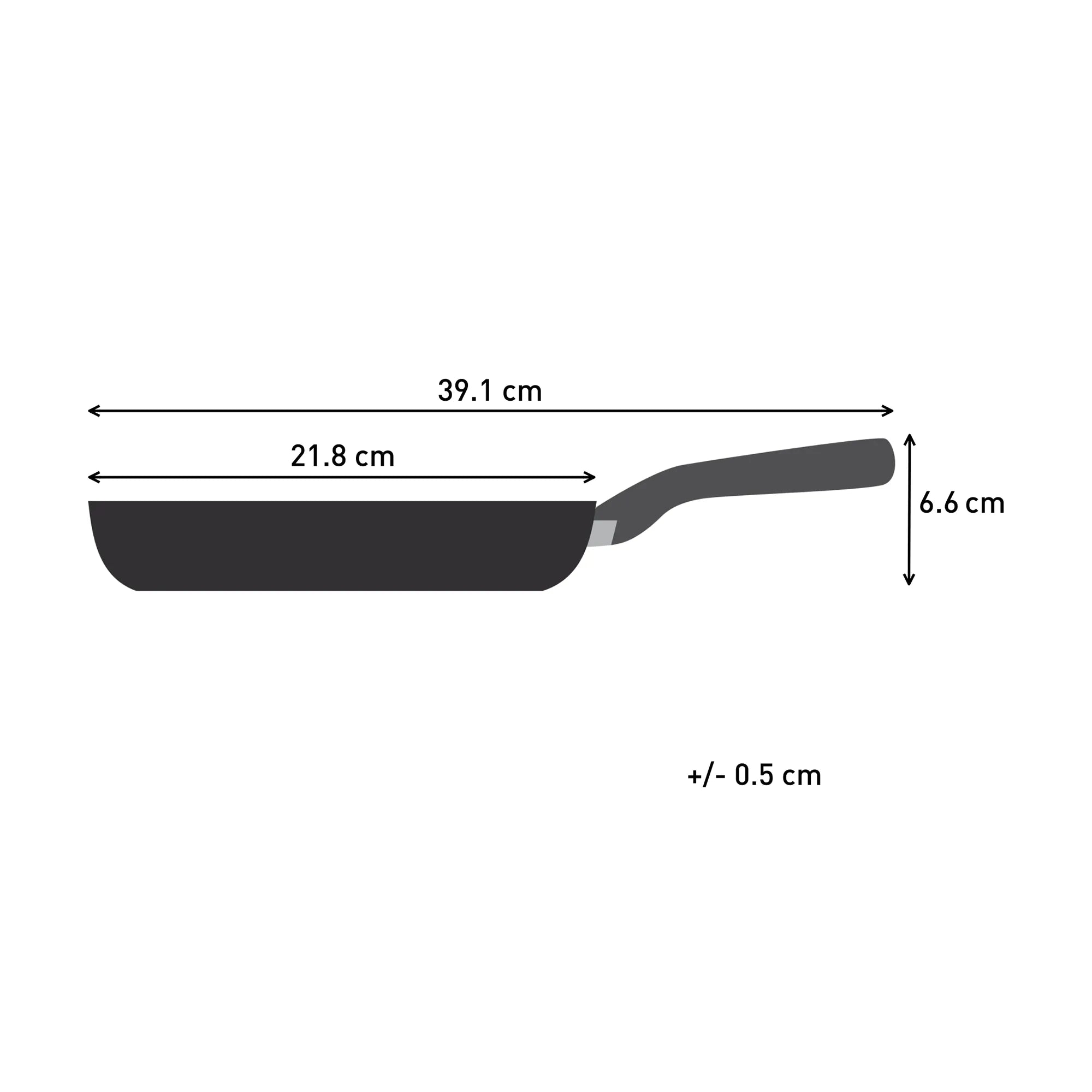 Tefal Excellence+ Ceramic Induction Non-Stick Frypan 20cm Dimensions