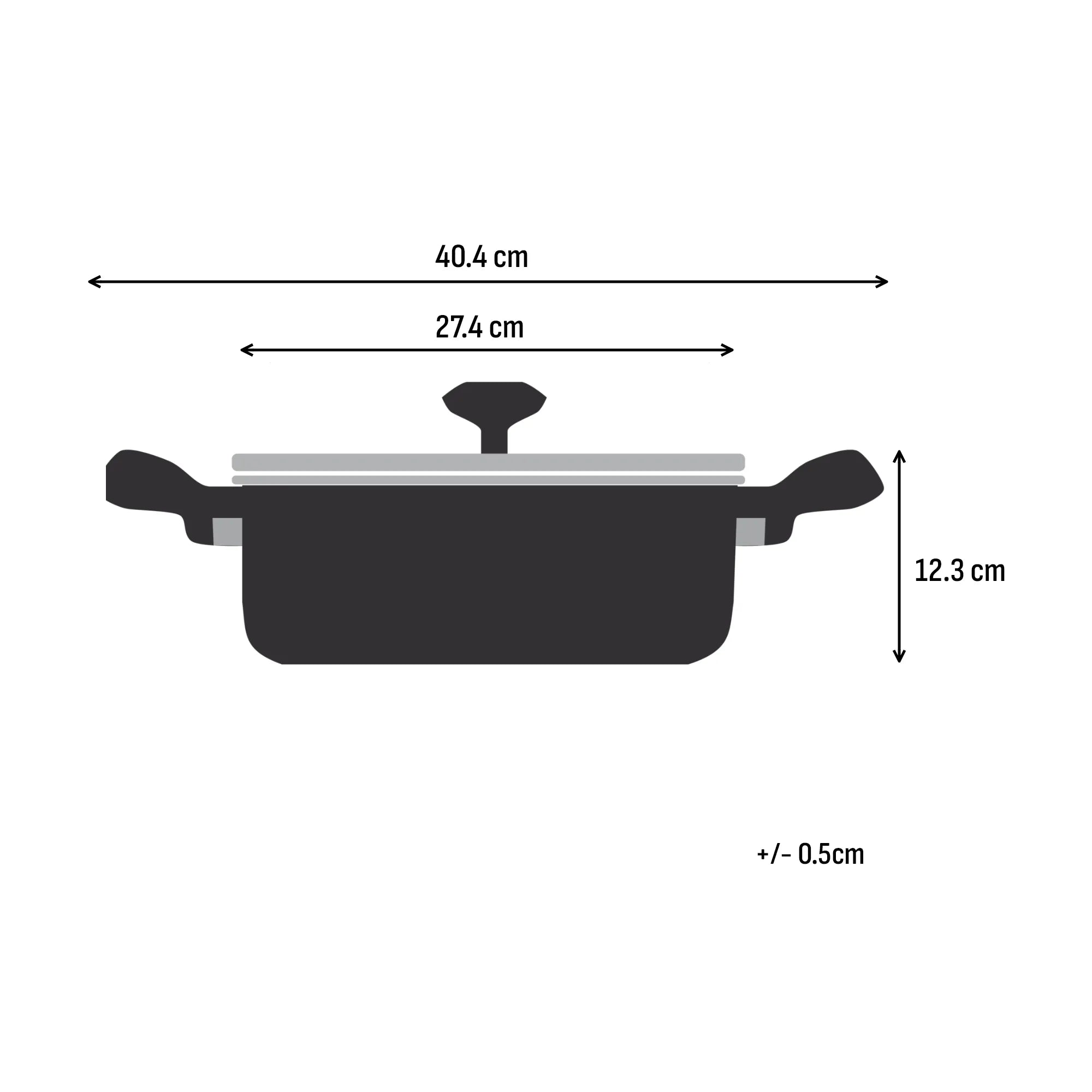 Tefal Space+ Expertise Induction Non-Stick Shallowpan 26cm + Lid